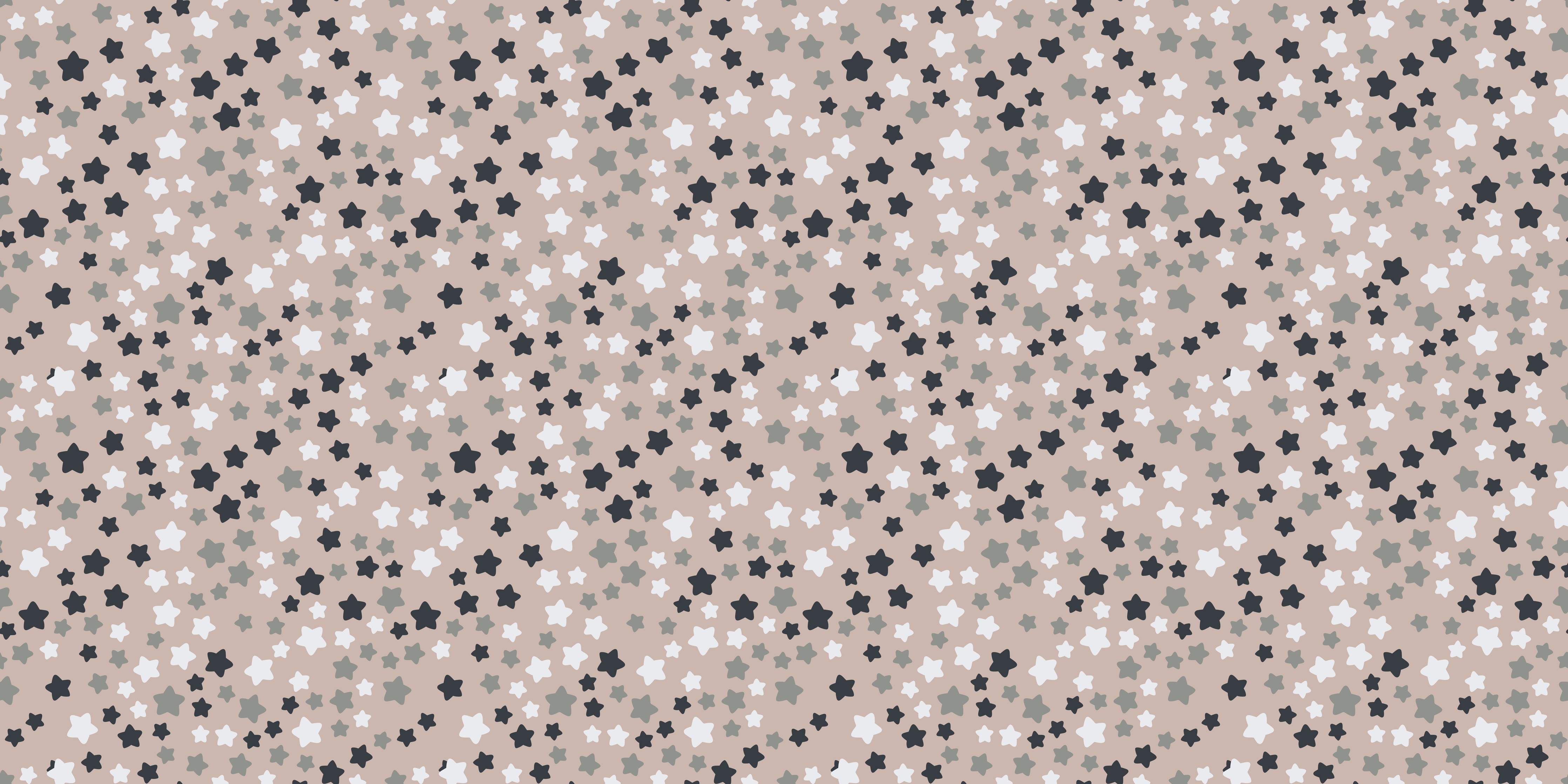 Babyzimmer Wandgestaltung-Weiße Wand mit grauem Sternenmuster