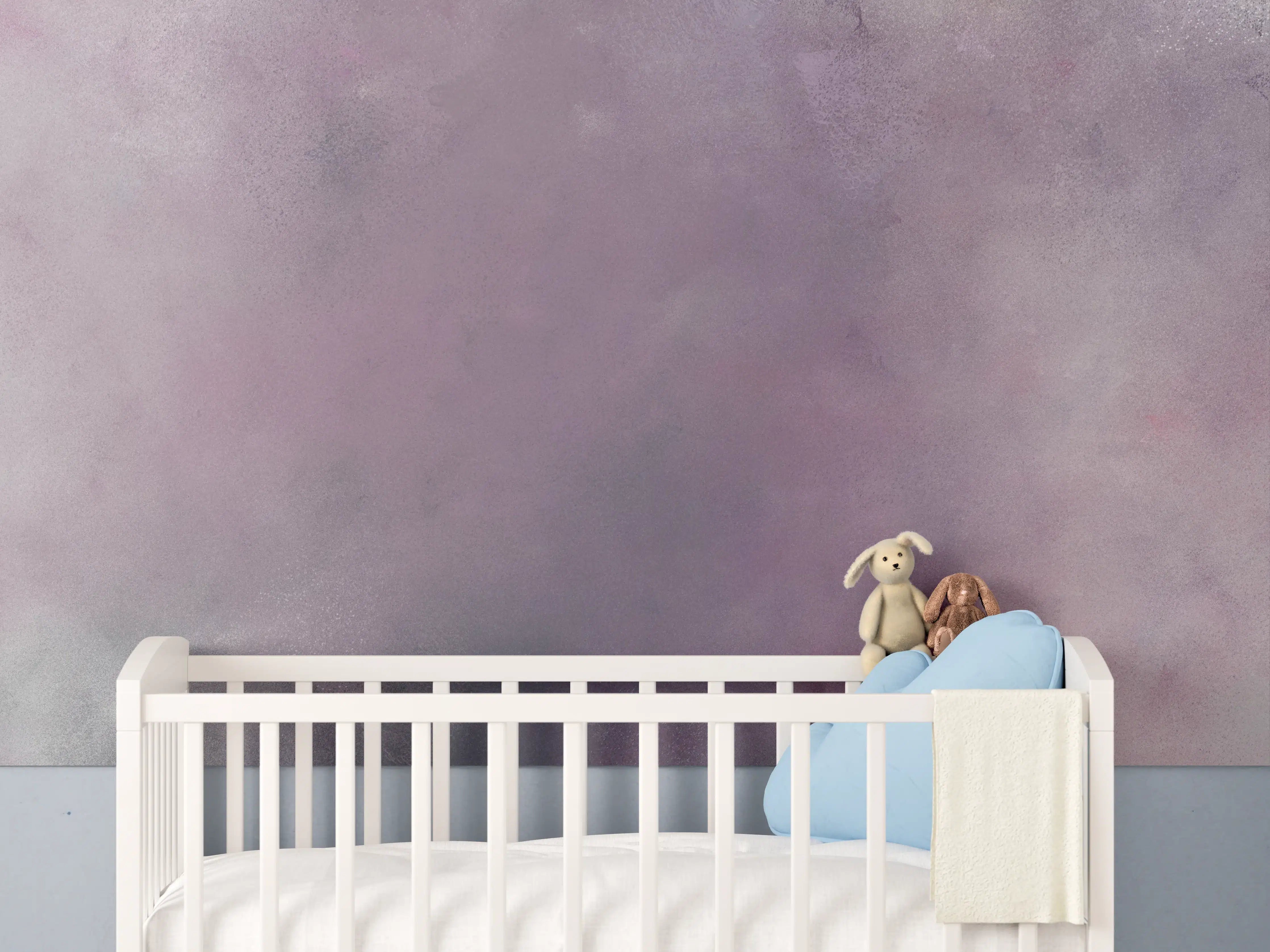 Babyzimmer Wandgestaltung - Weiße Weiß-Grau-Marmor-Textur