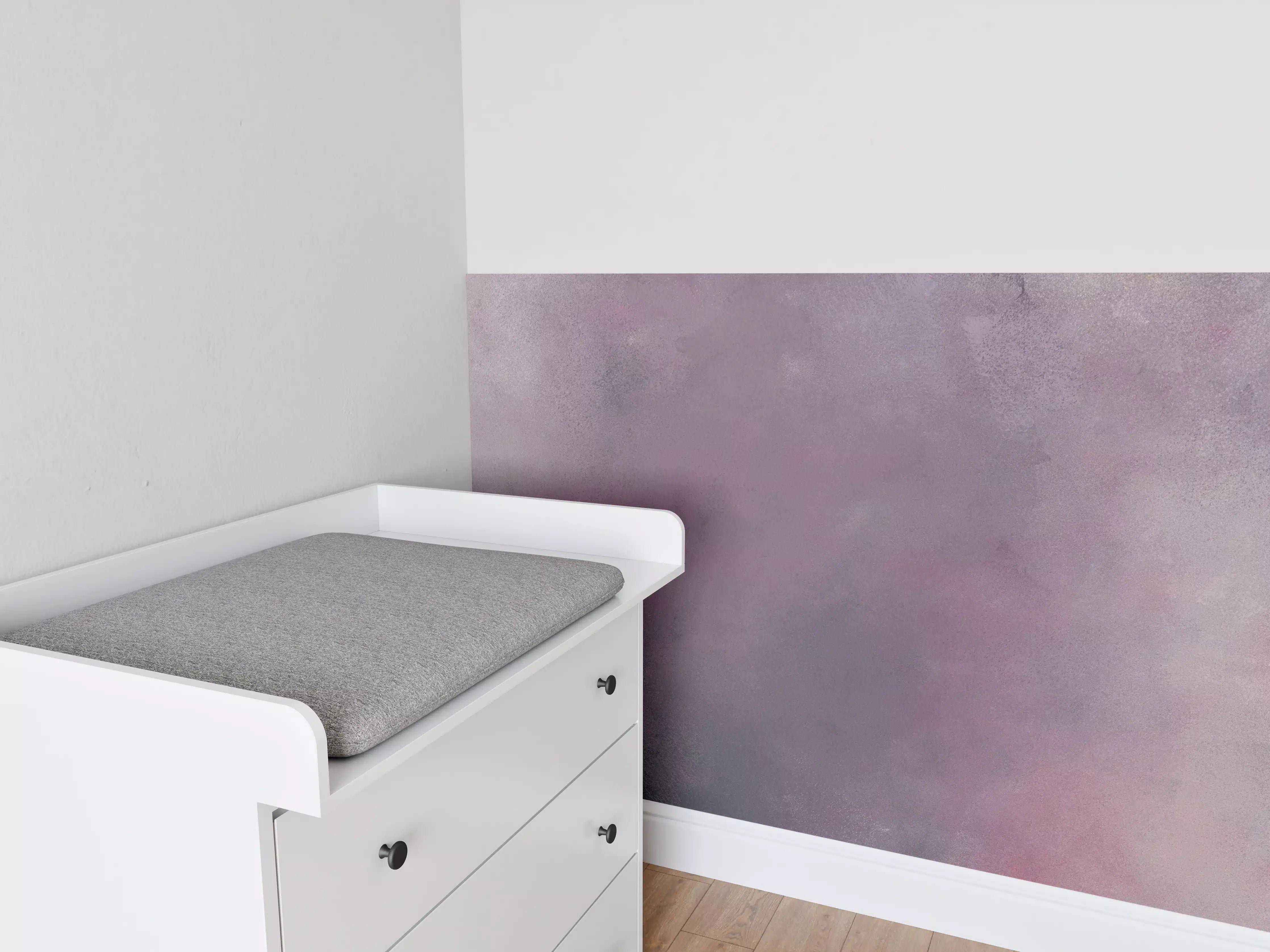 Babyzimmer Wandgestaltung - Weiße Weiß-Grau-Marmor-Textur