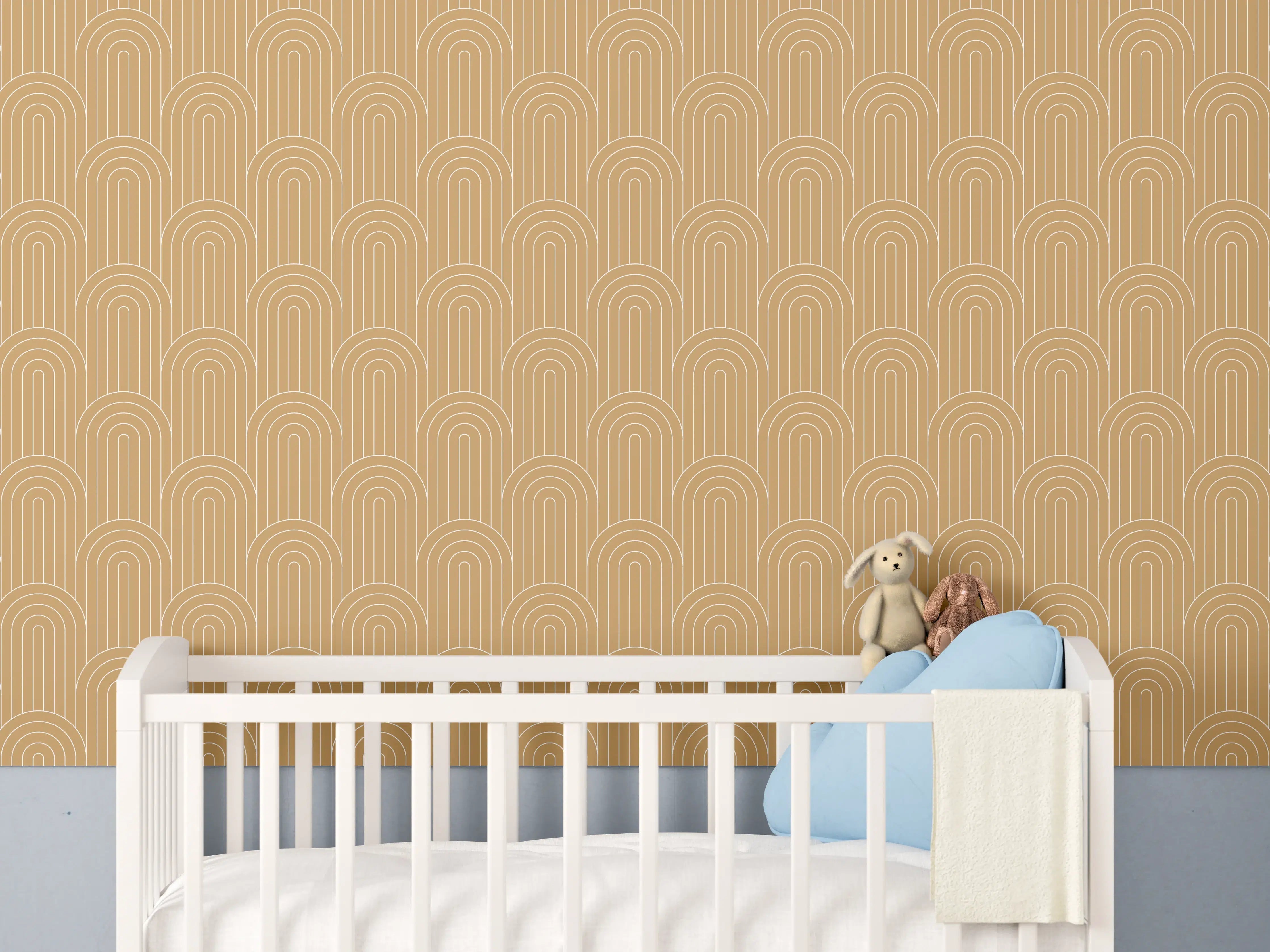 Babyzimmer Wandgestaltung - Weißer Marmor mit dezenten Graunuancen und Texturen