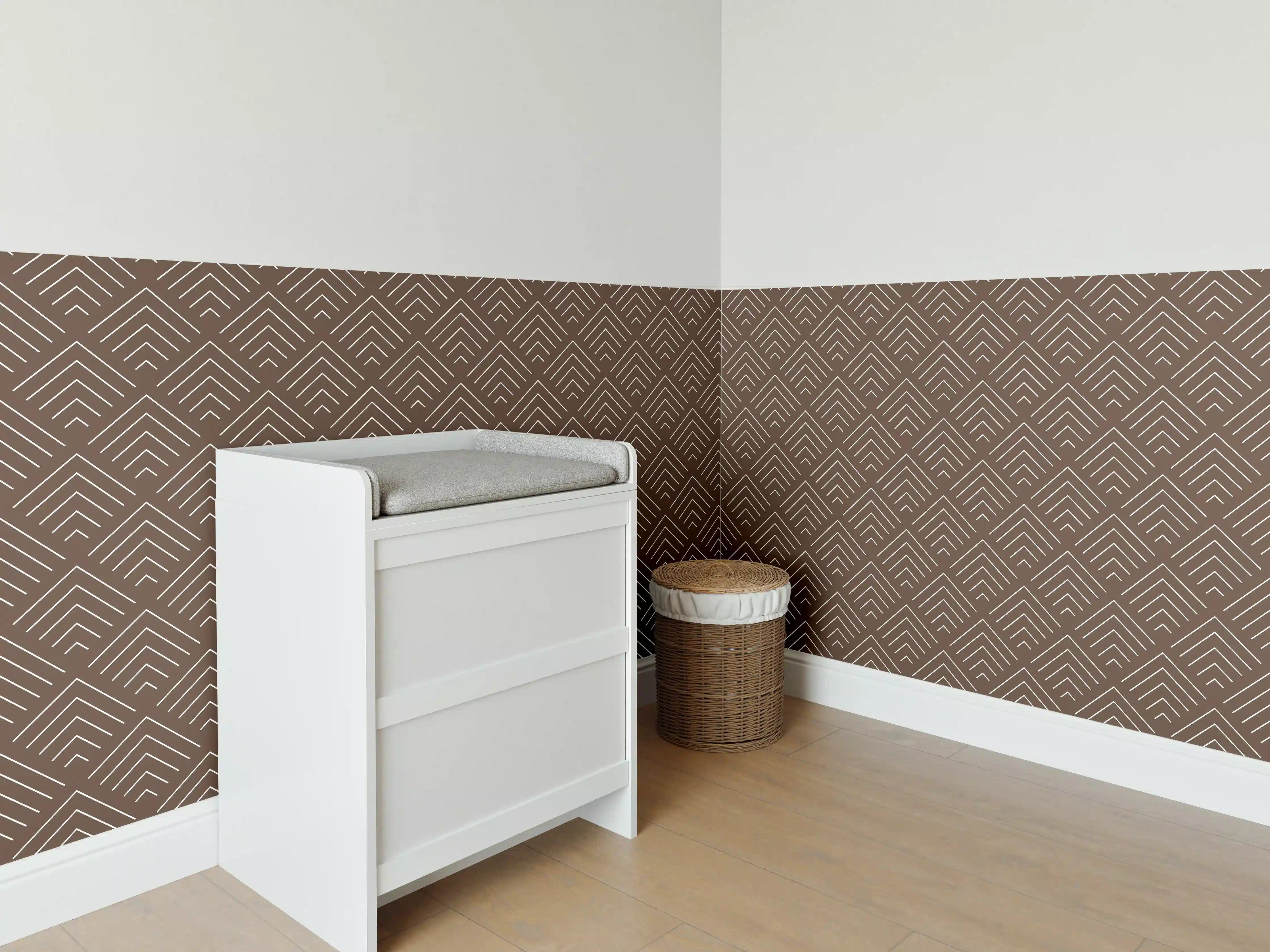 Babyzimmer Wandgestaltung - Weißer Marmor mit eleganten Grau-Nuancen und strukturierter Oberfläche