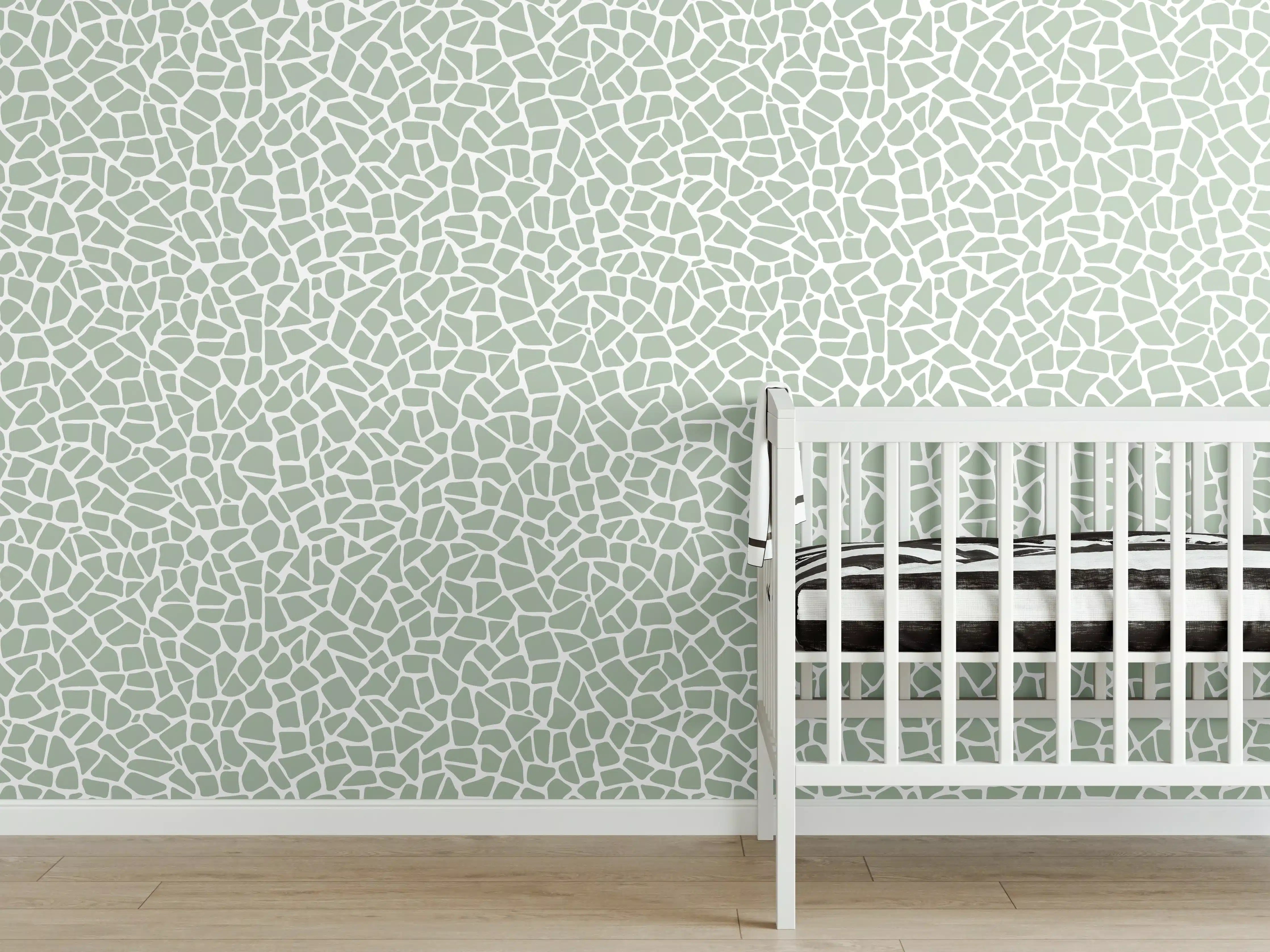 Babyzimmer Wandgestaltung - Weißer Marmor mit sanften Graunuancen und Textur