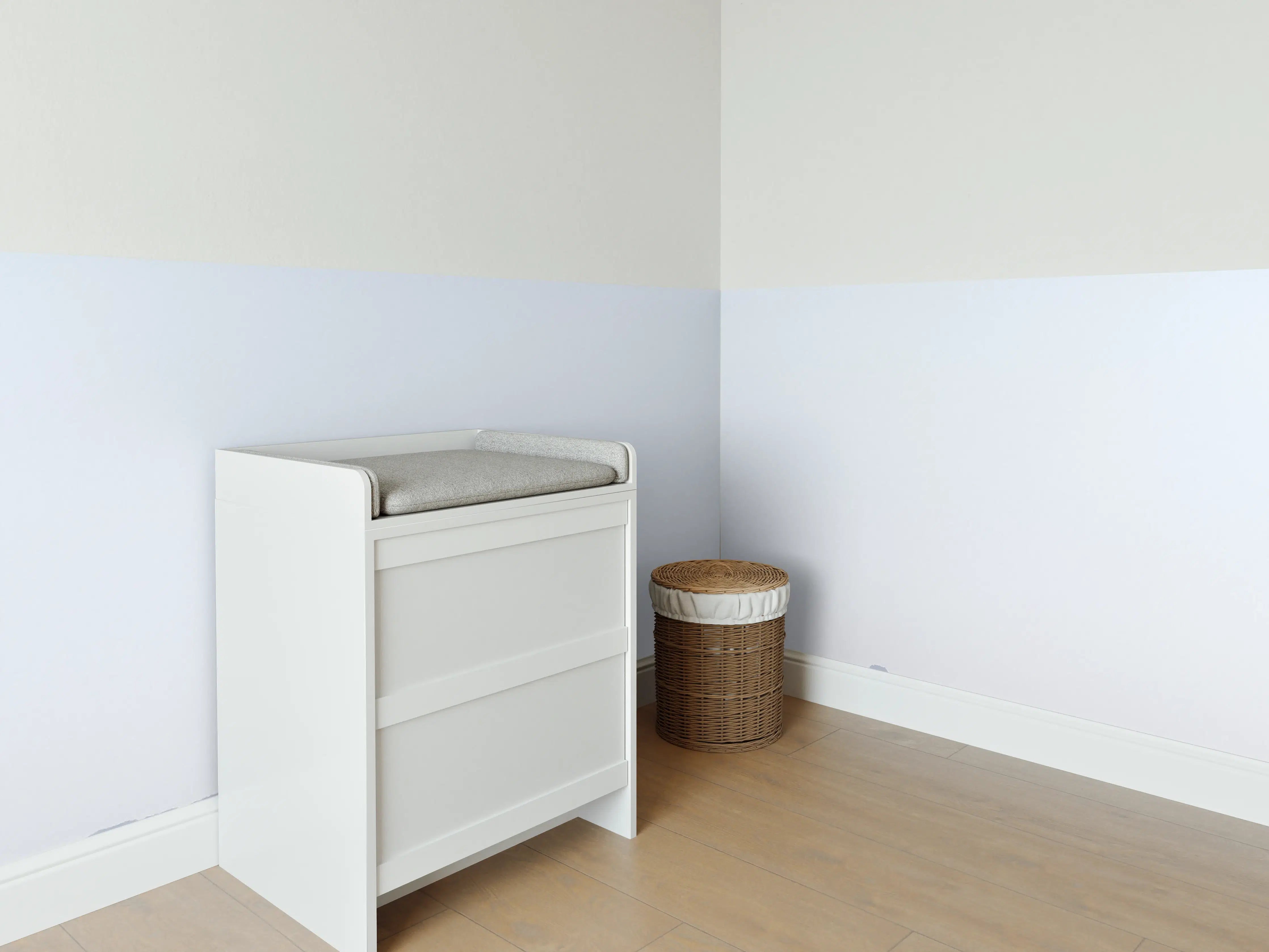 Babyzimmer Wandgestaltung - Wüste Sanddünen Ozean Horizont