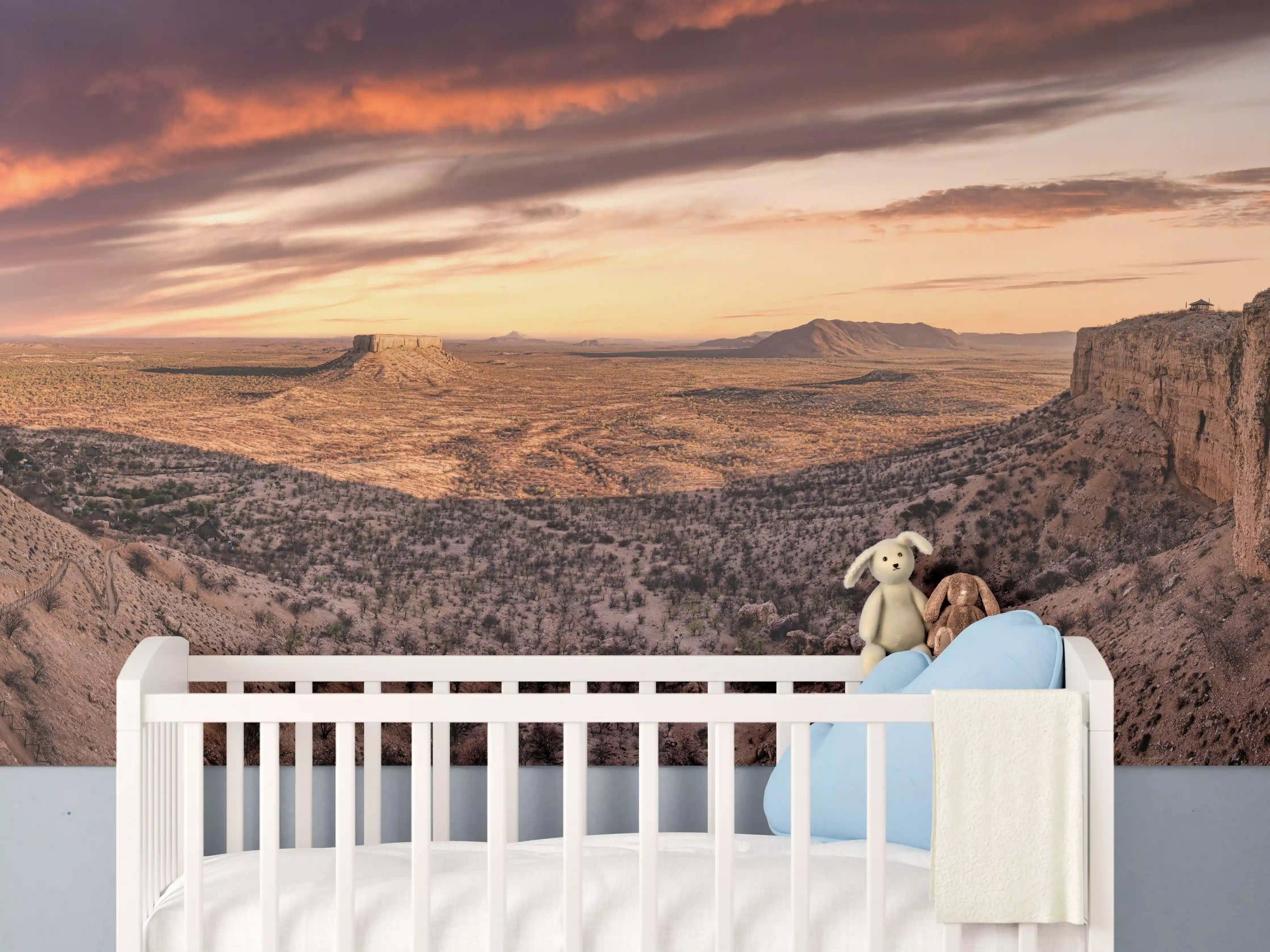 Babyzimmer Wandgestaltung - Wüstenblick auf Vingerklip Lodge - Nambia Damaraland
