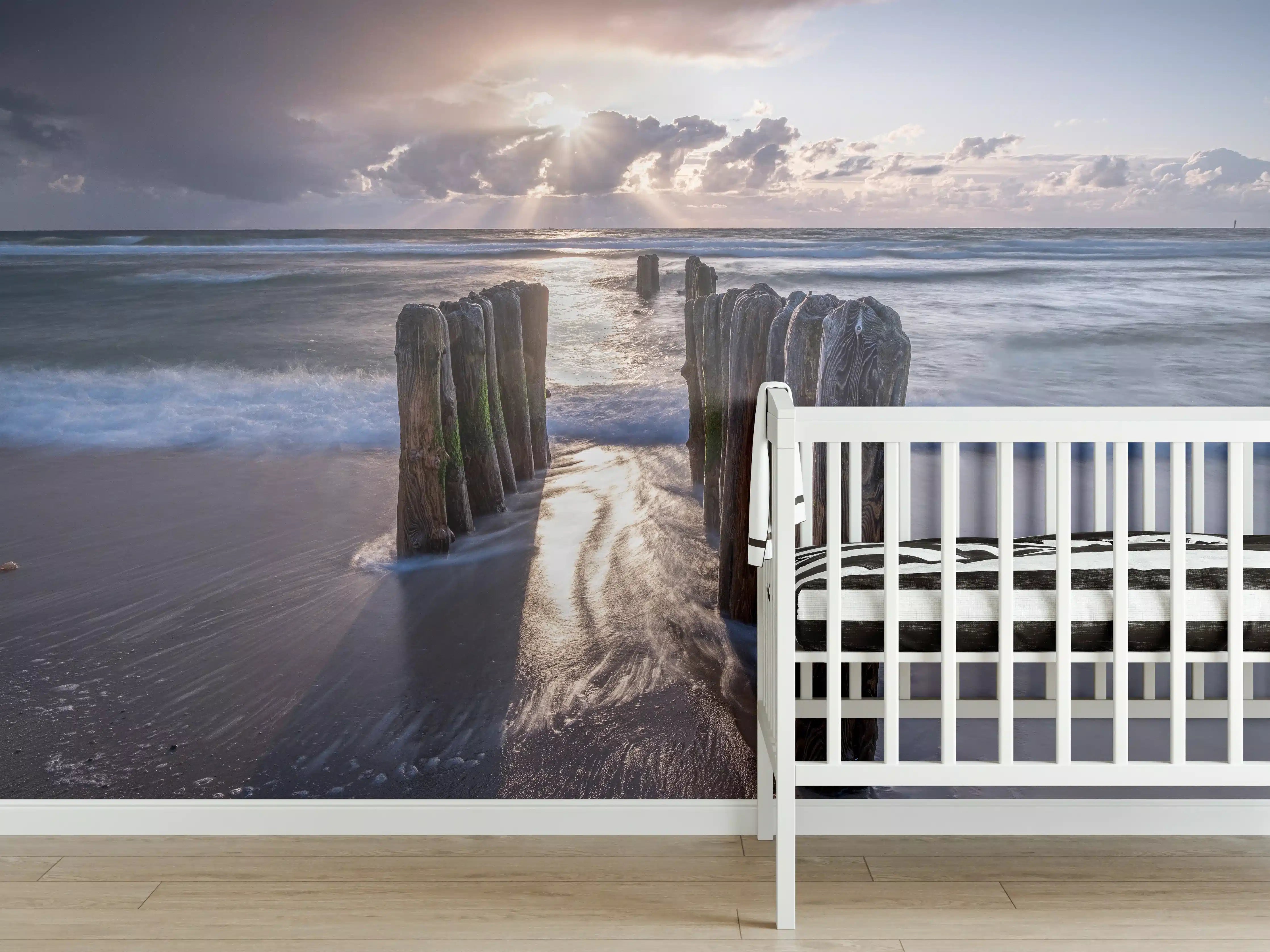 Babyzimmer Wandgestaltung - Wunderschöne Buhnen auf Sylt