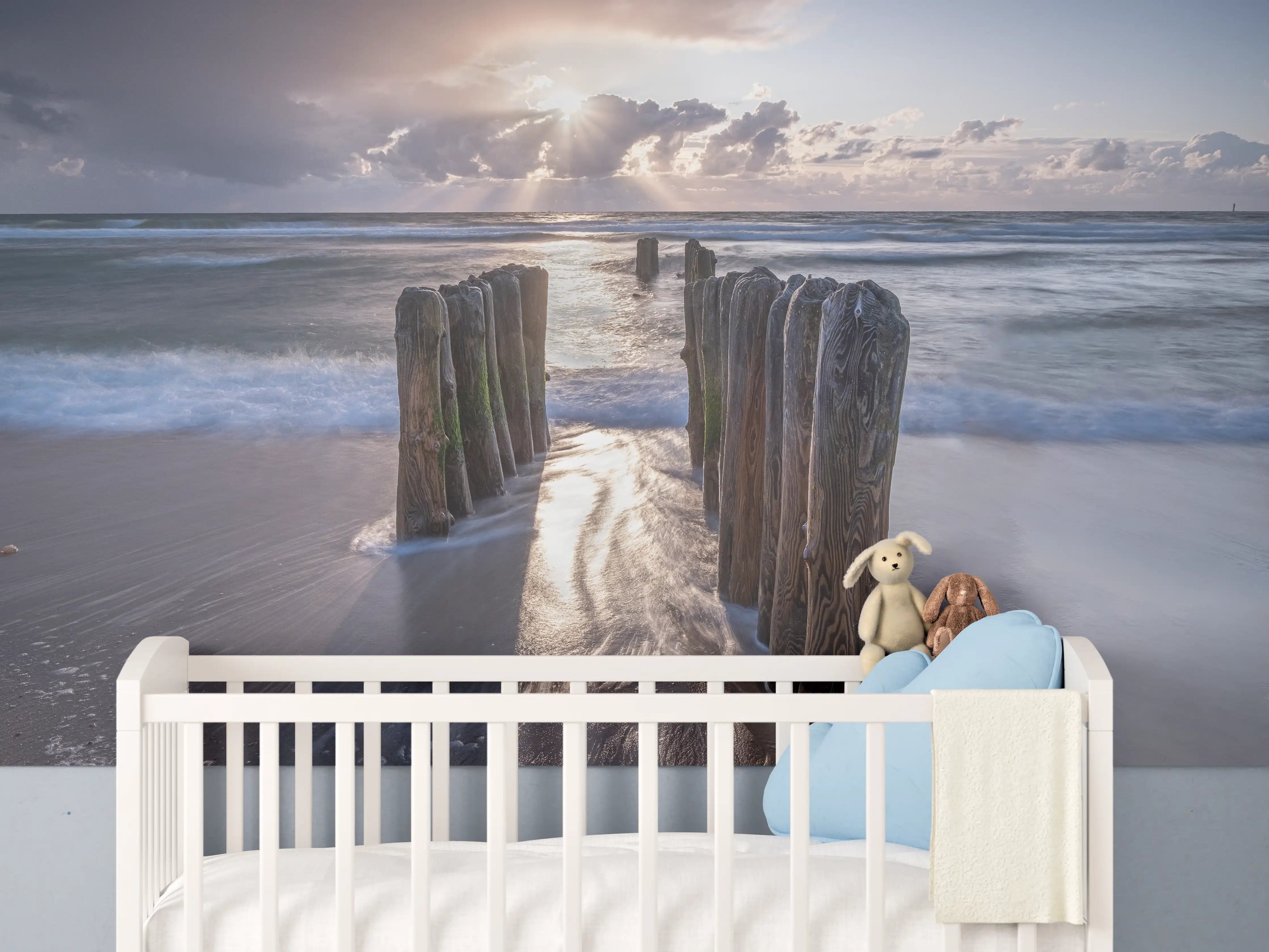 Babyzimmer Wandgestaltung - Wunderschöne Buhnen auf Sylt