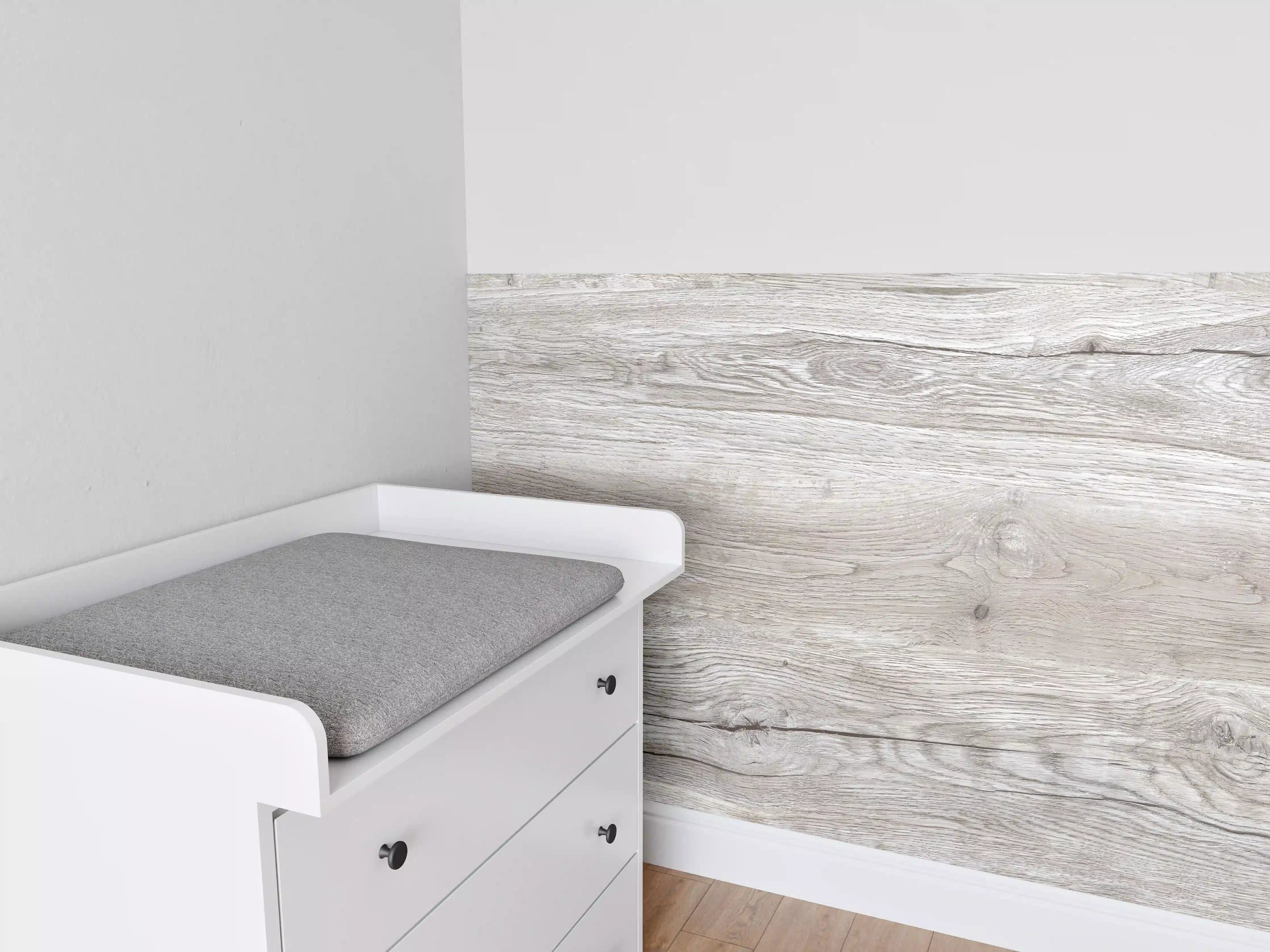 Babyzimmer Wandgestaltung - Wunderschöne Kiefernholz-struktur