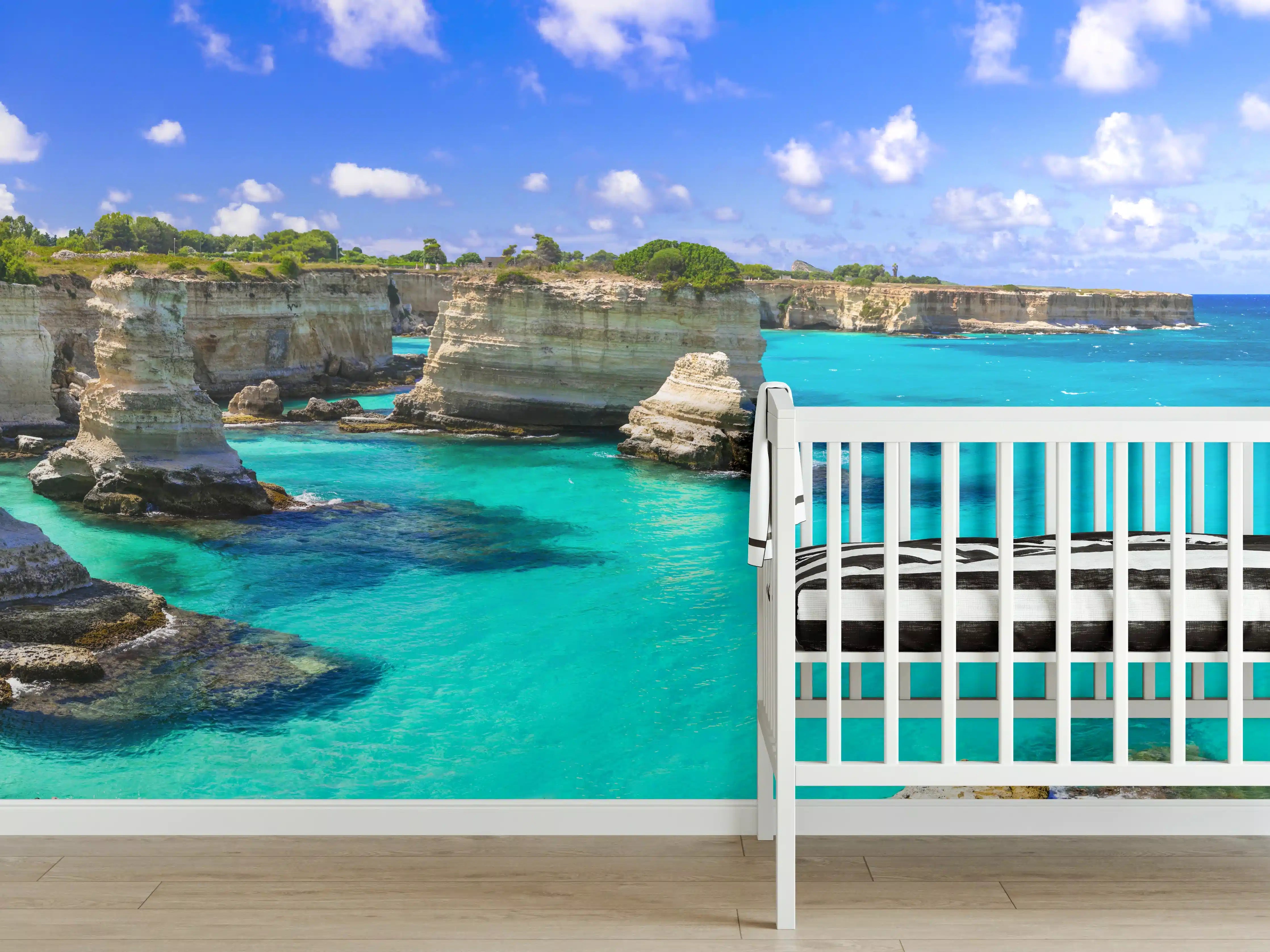 Babyzimmer Wandgestaltung - Wunderschöne Meereslandschaften in Apulien