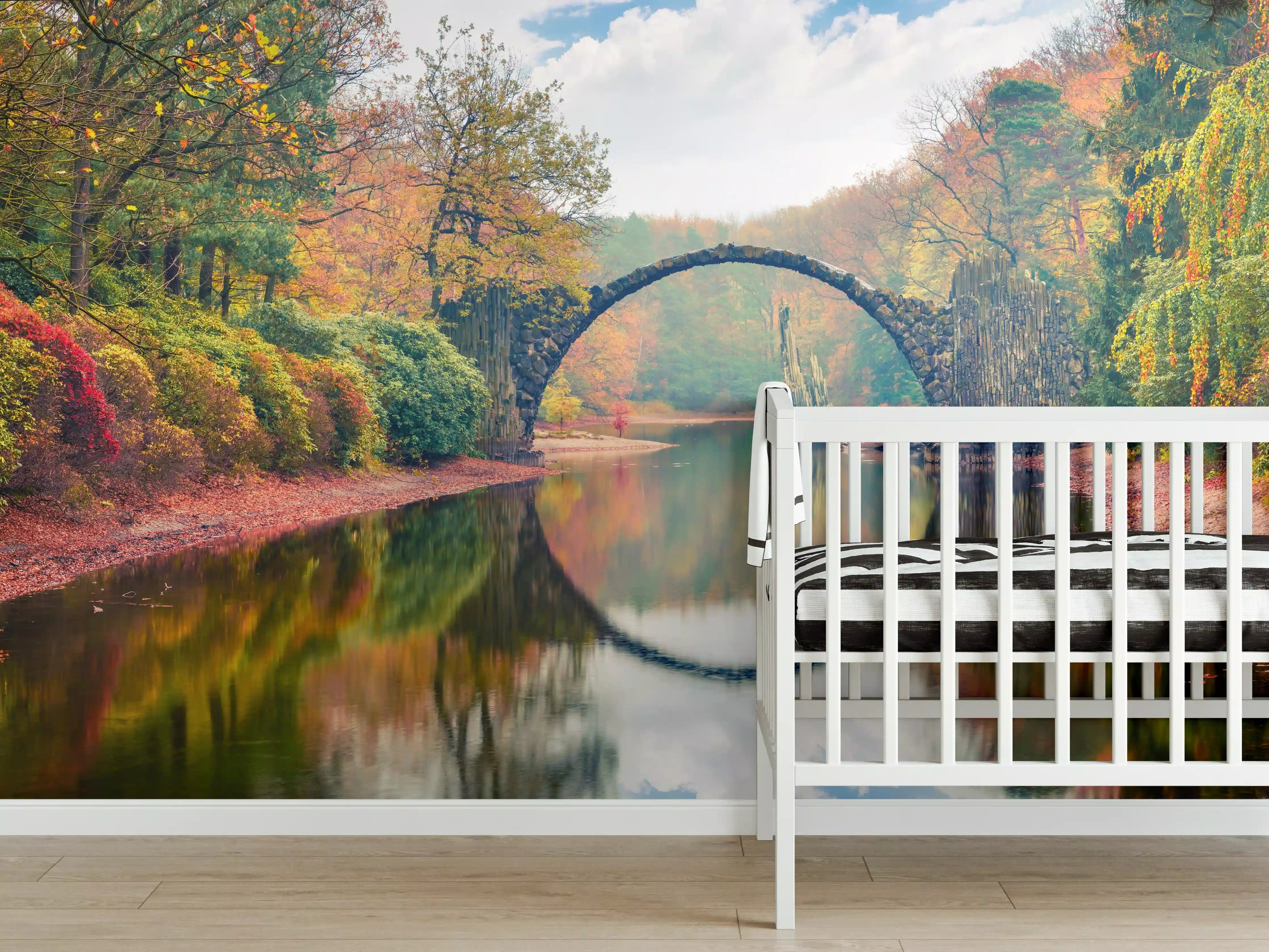 Babyzimmer Wandgestaltung - Wunderschöner Blick auf Azaleen
