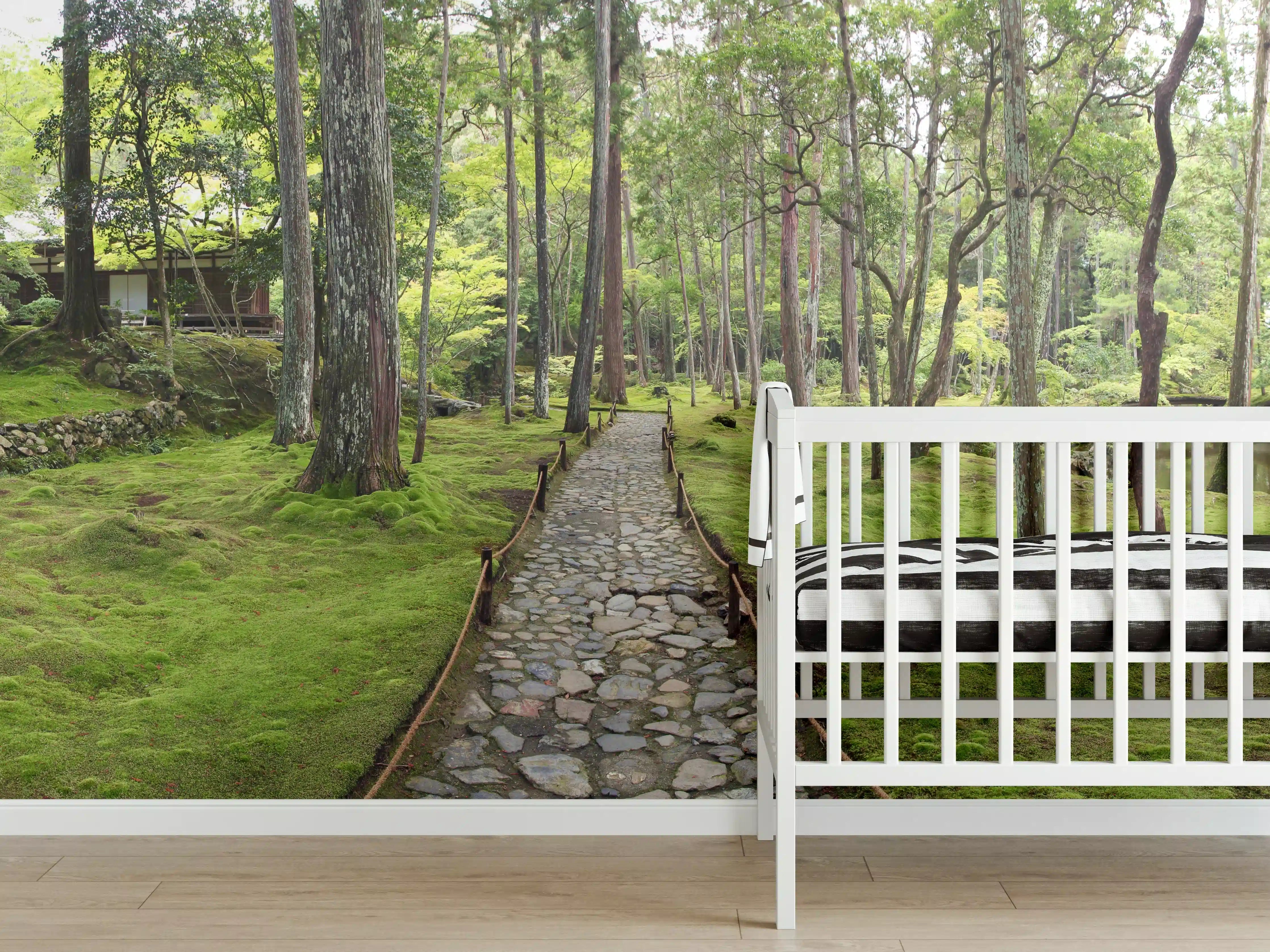 Babyzimmer Wandgestaltung - Wunderschöner Moosgarten in Kyoto