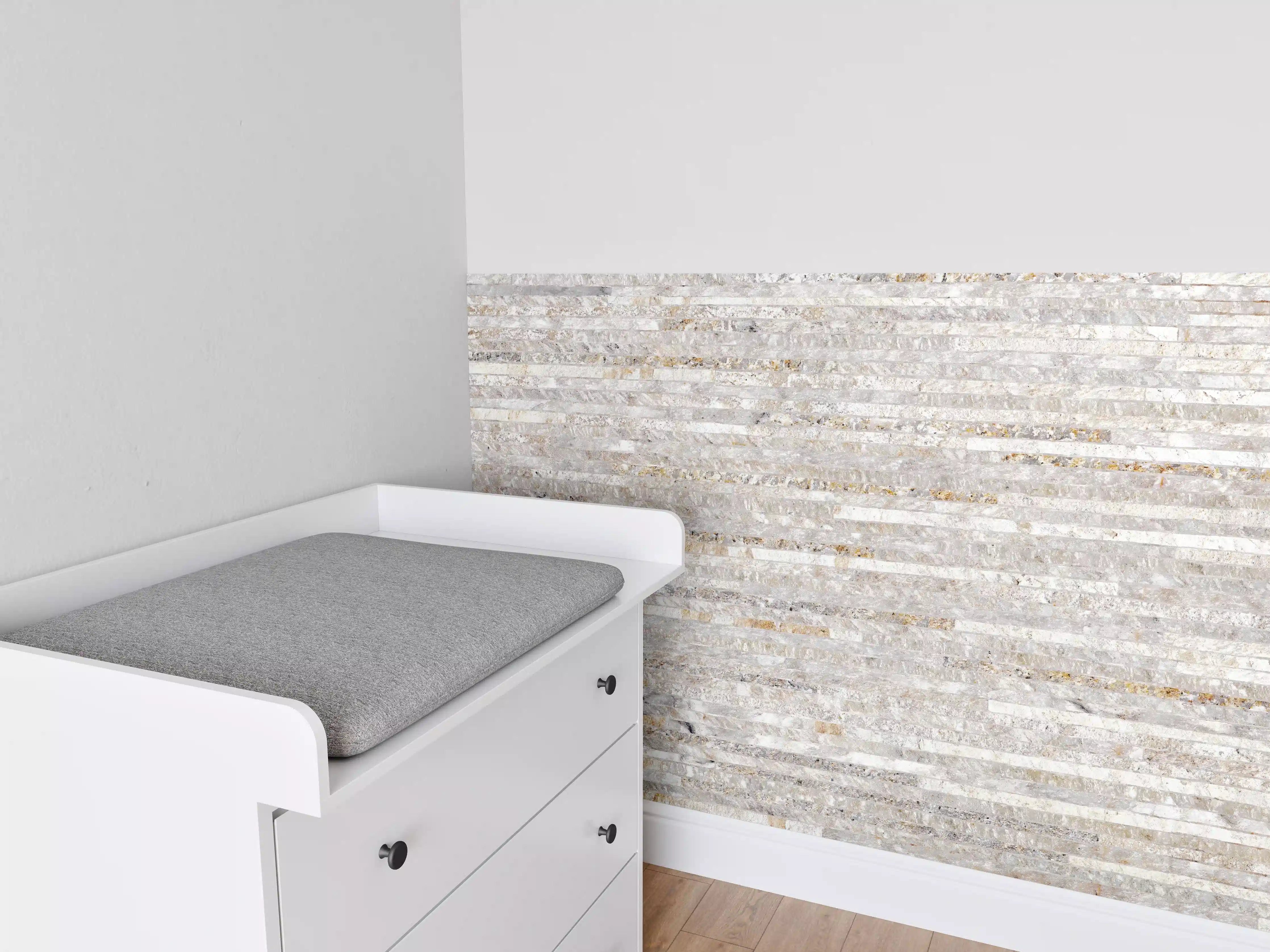 Babyzimmer Wandgestaltung - Ziegelsteinwand Struktur