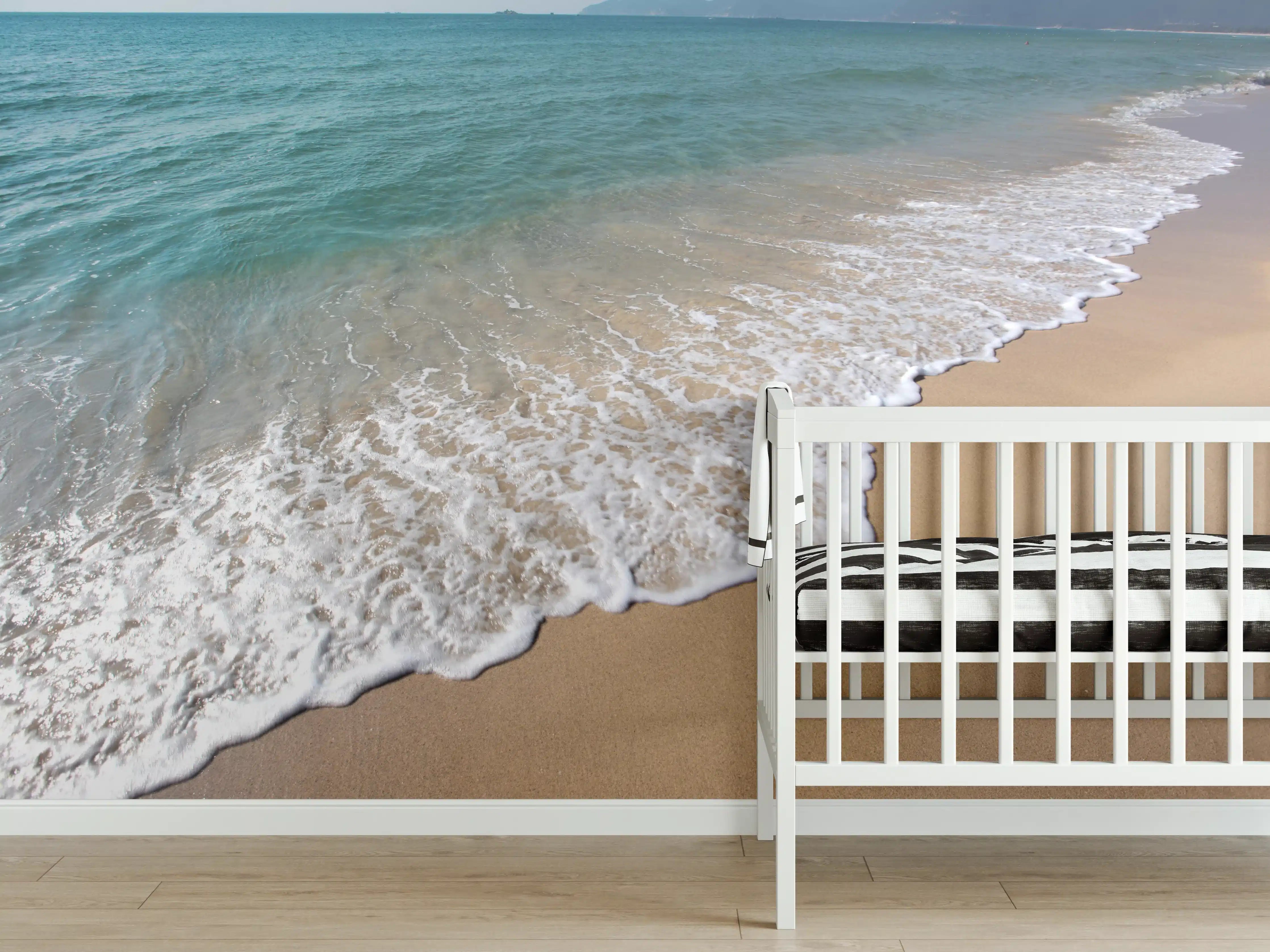Babyzimmer Wandgestaltung - friedlicher Strand in Grieschenland