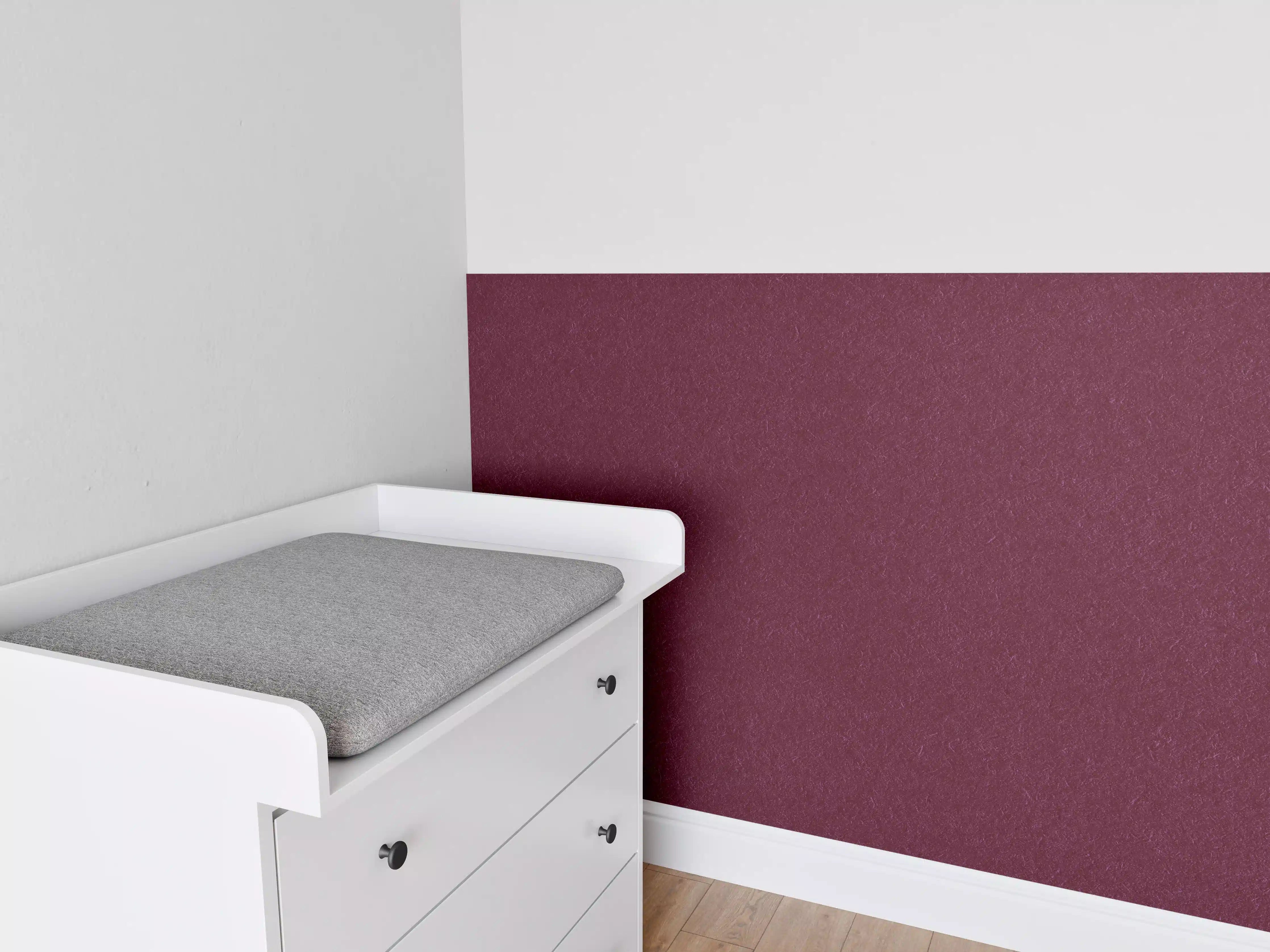 Babyzimmer Wandgestaltung - traditionelle rötliches Papier