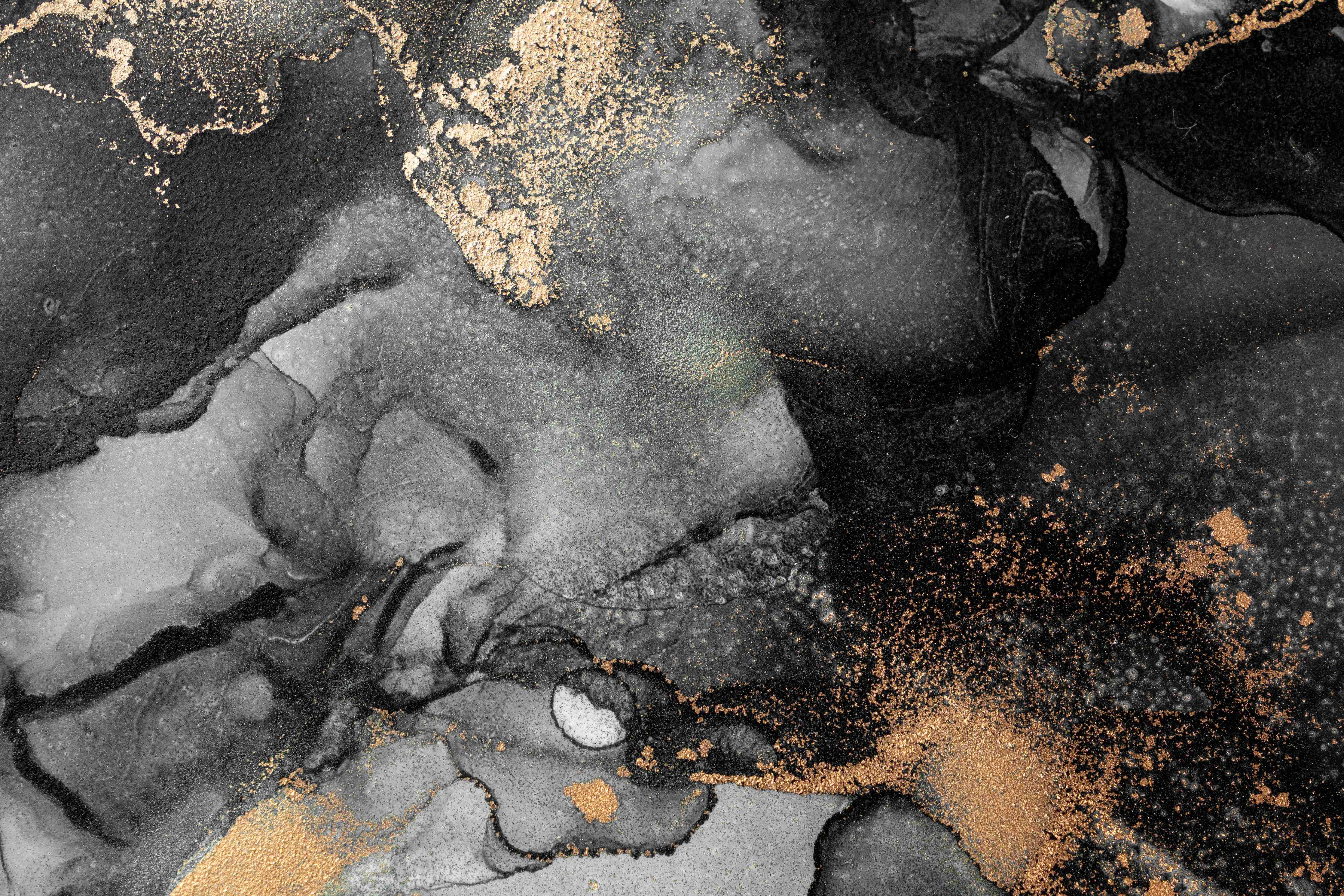 Badewannen-Rückwand-Abstrakte Kunst - Flüssigmalerei