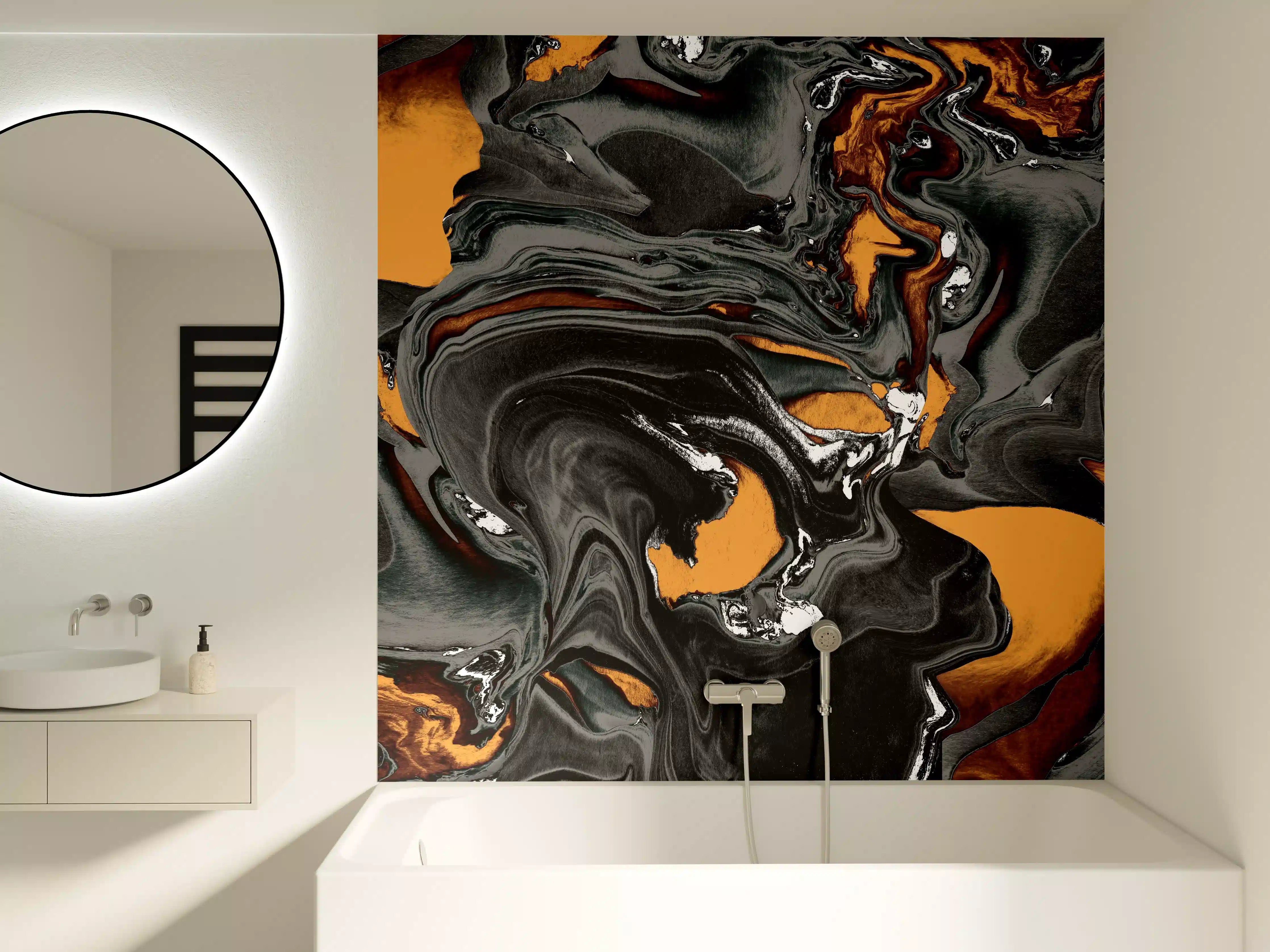 Badewannen-Rückwand - Abstrakter Kunsthintergrund