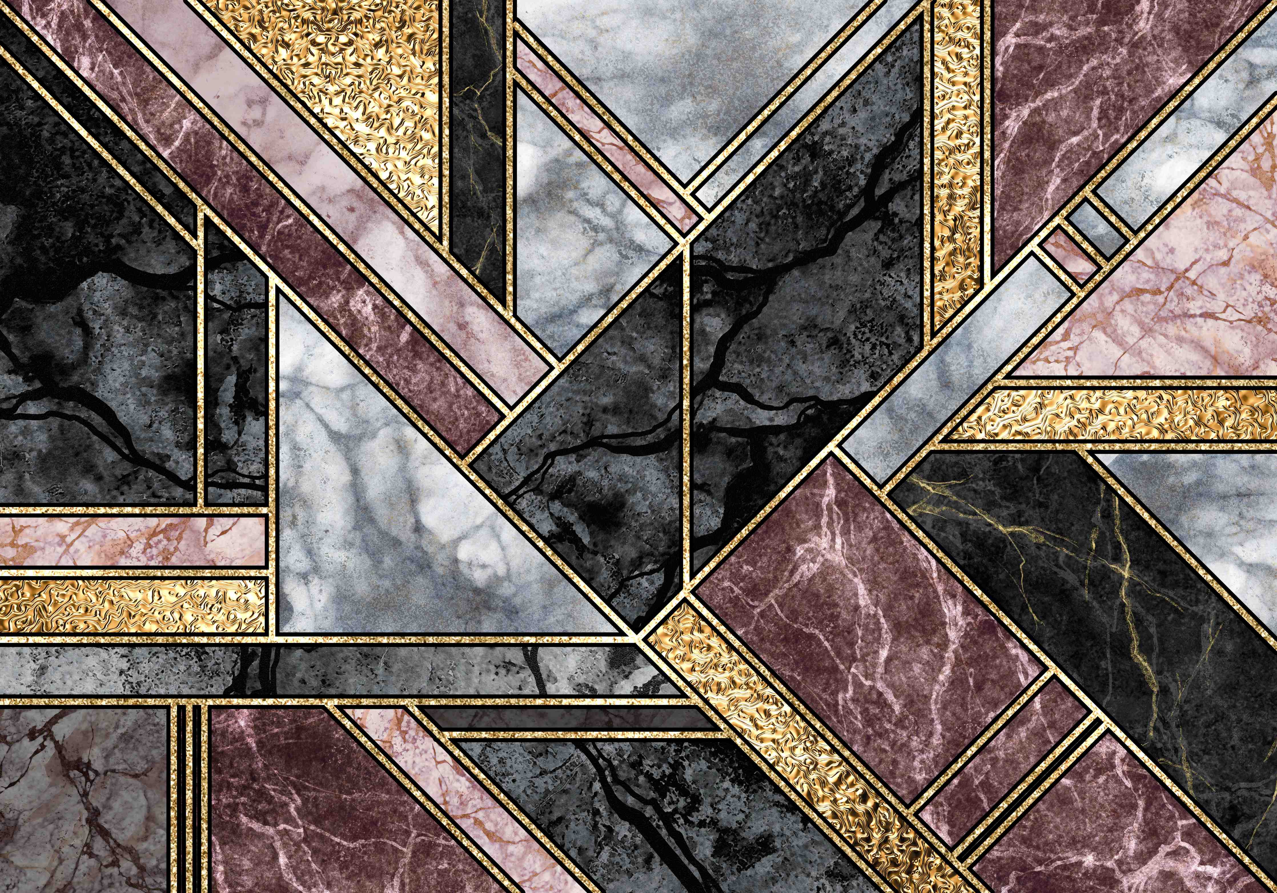 Badewannen-Rückwand-Abstrakter Marmor Mosaik Hintergrund