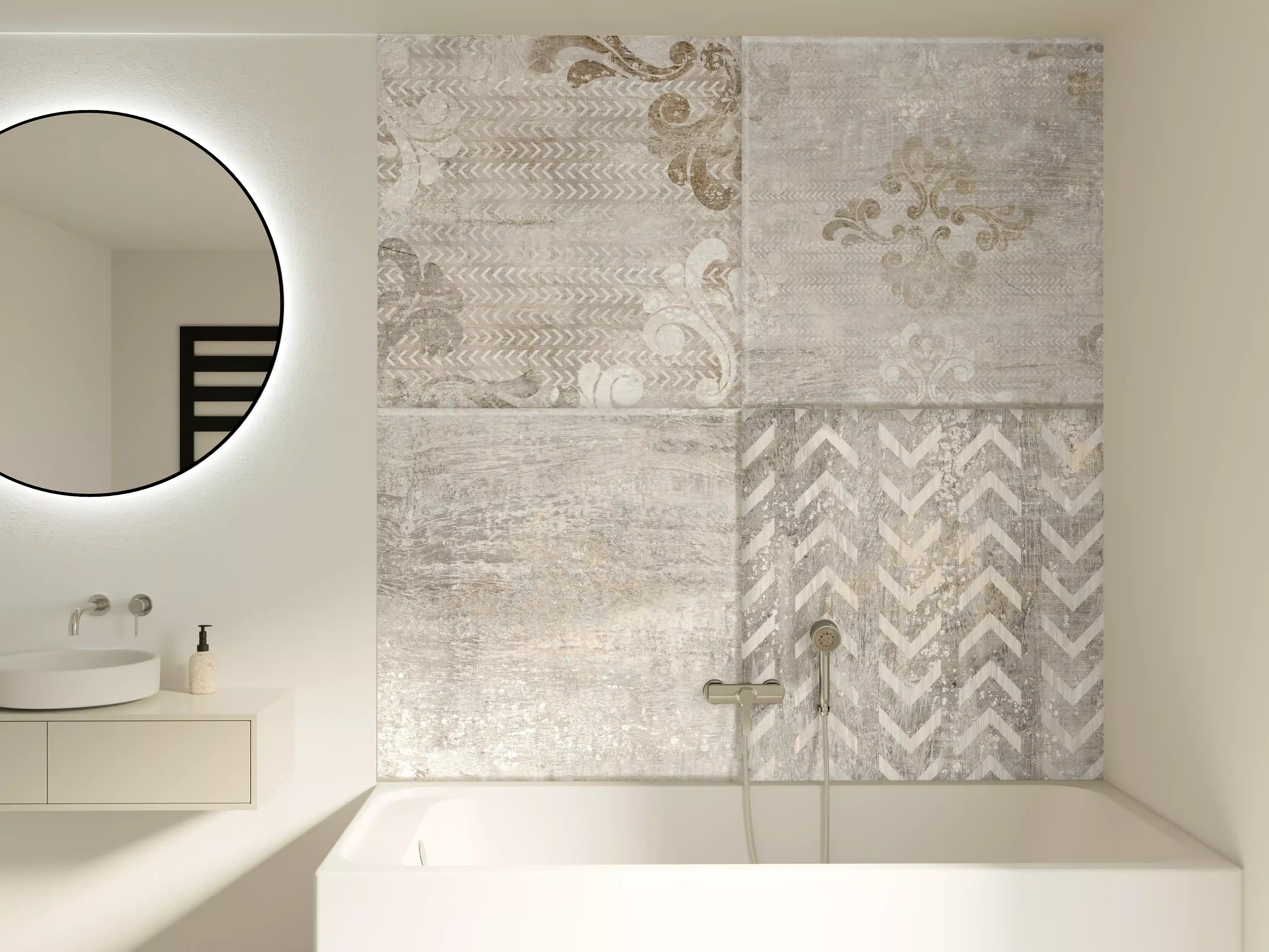 Badewannen-Rückwand - Abstrakter Mosaik Hintergrund