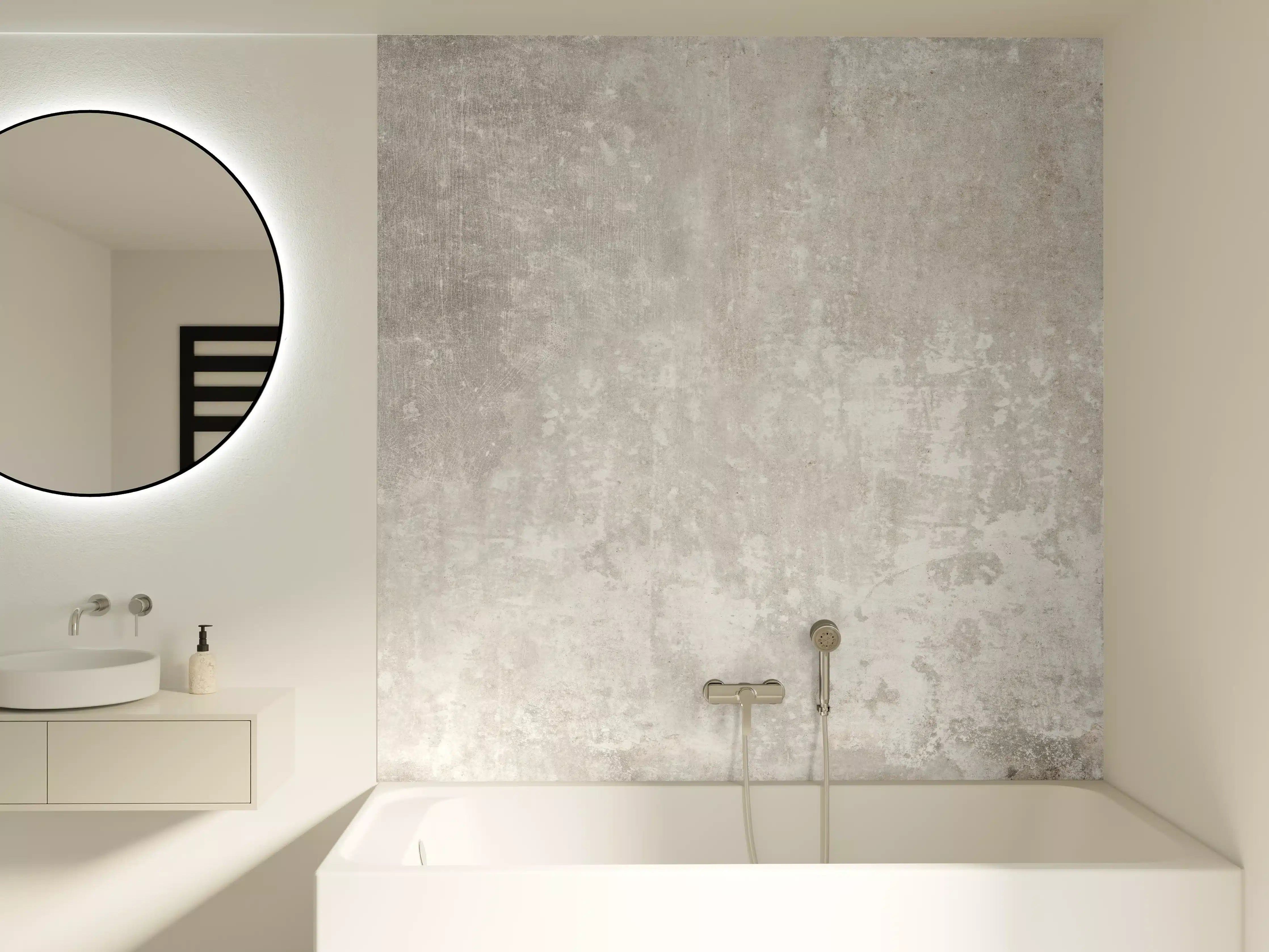 Badewannen-Rückwand - Alte Zementwandstruktur