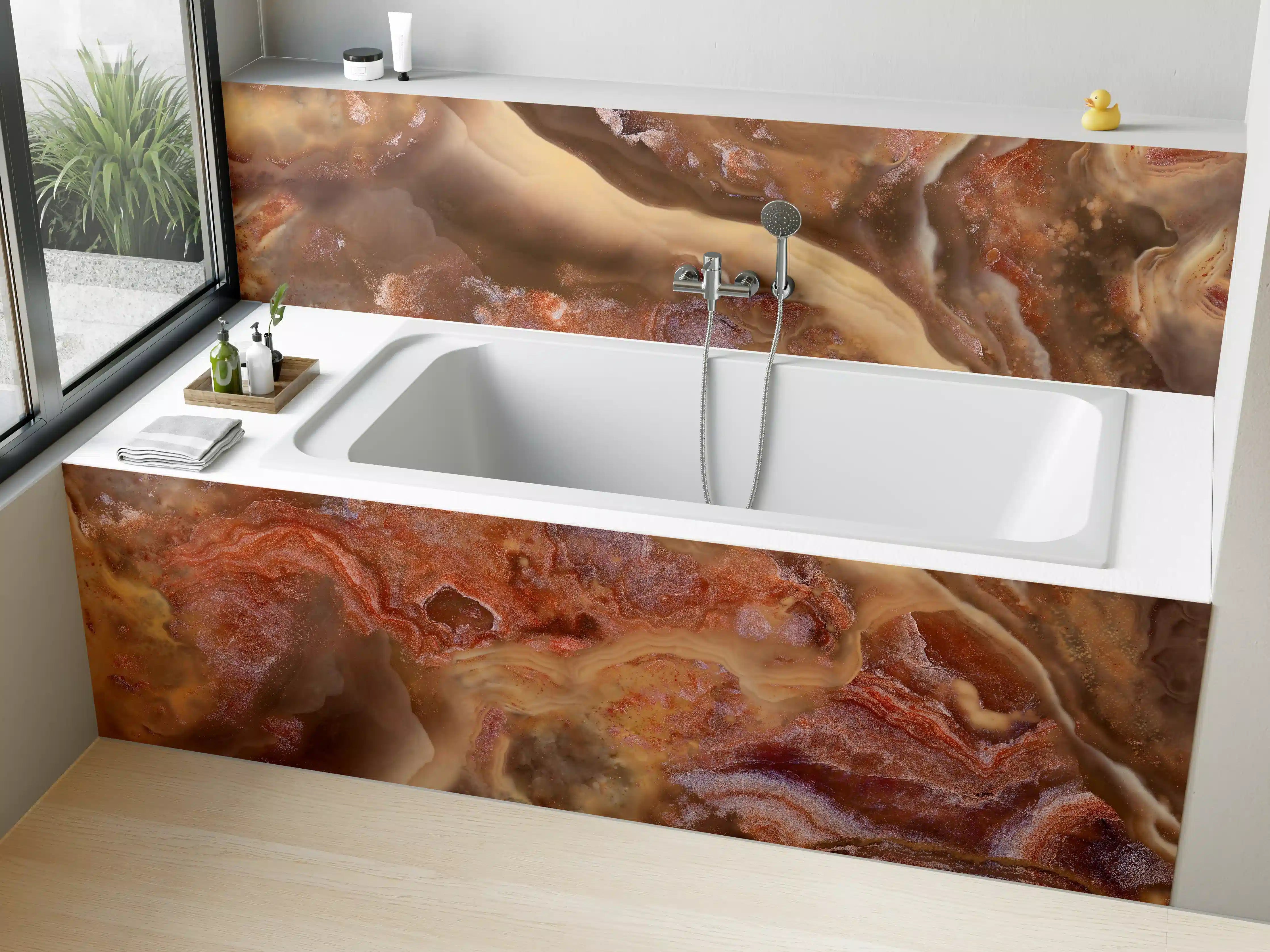 Badewannen-Rückwand - Antikes Marmordesign