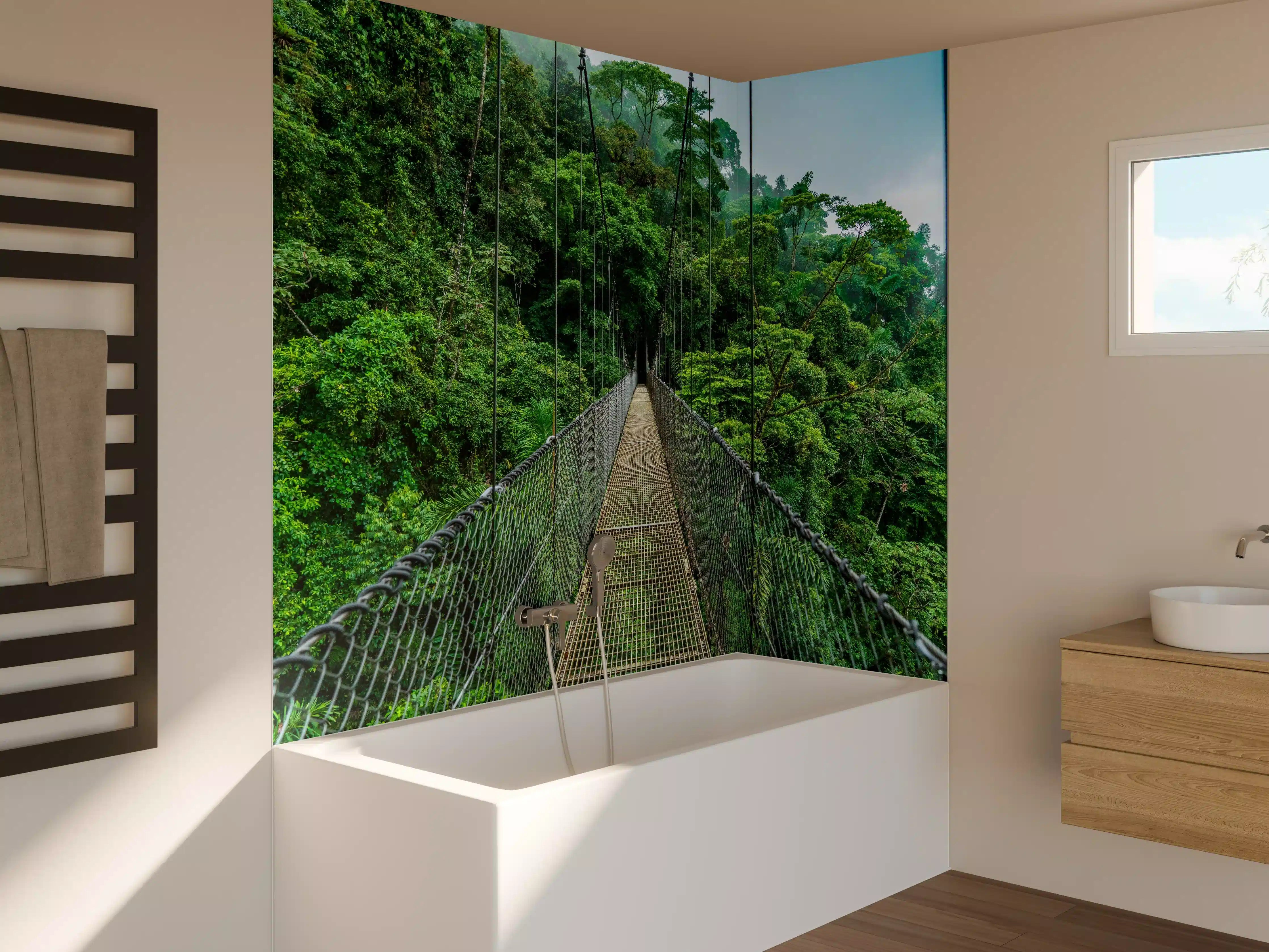 Badewannen-Rückwand - Arenal-Hängebrücke - Costa Rica