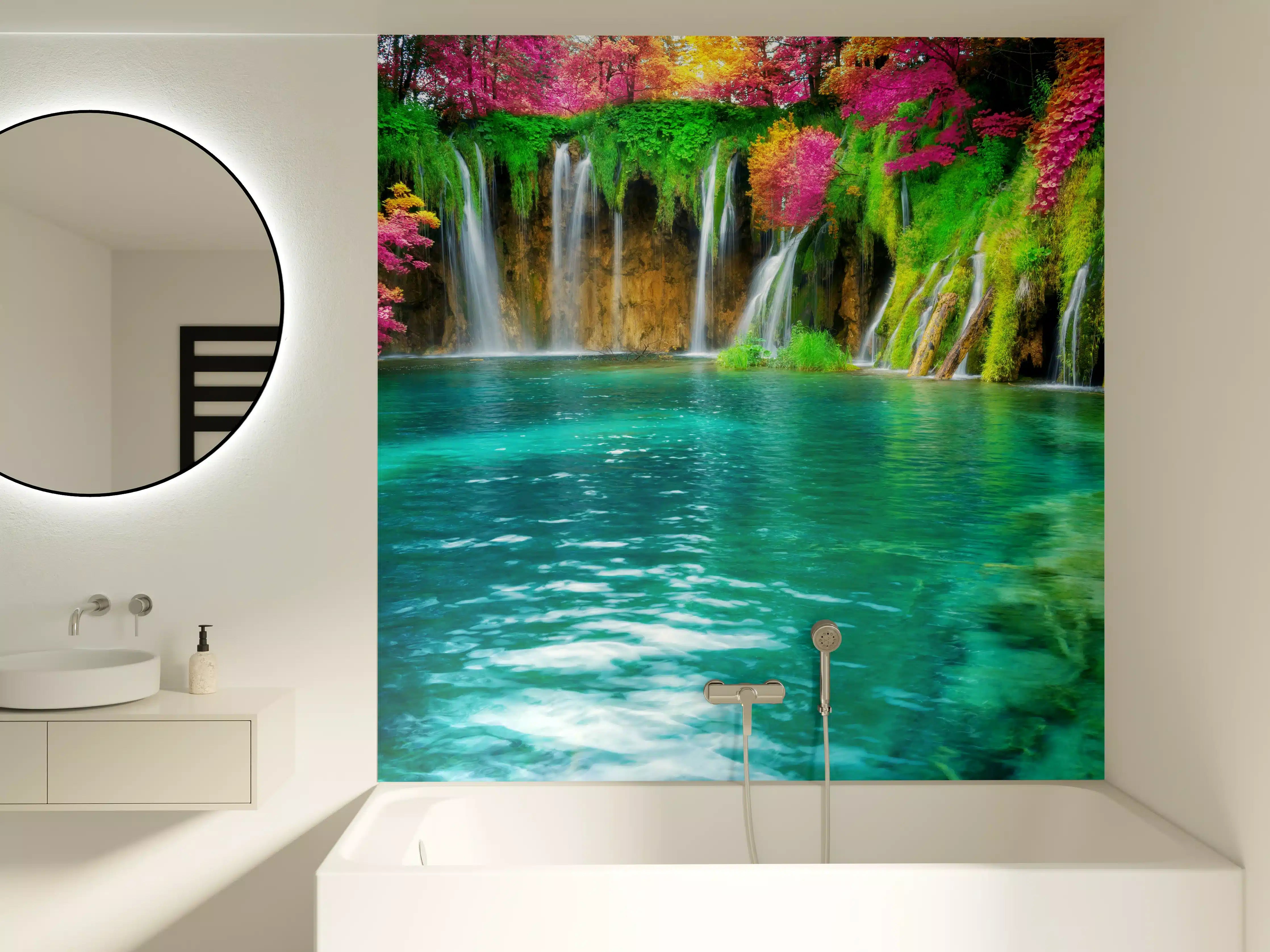 Badewannen-Rückwand - Atemberaubende Kaskade auf Kornati-Inseln