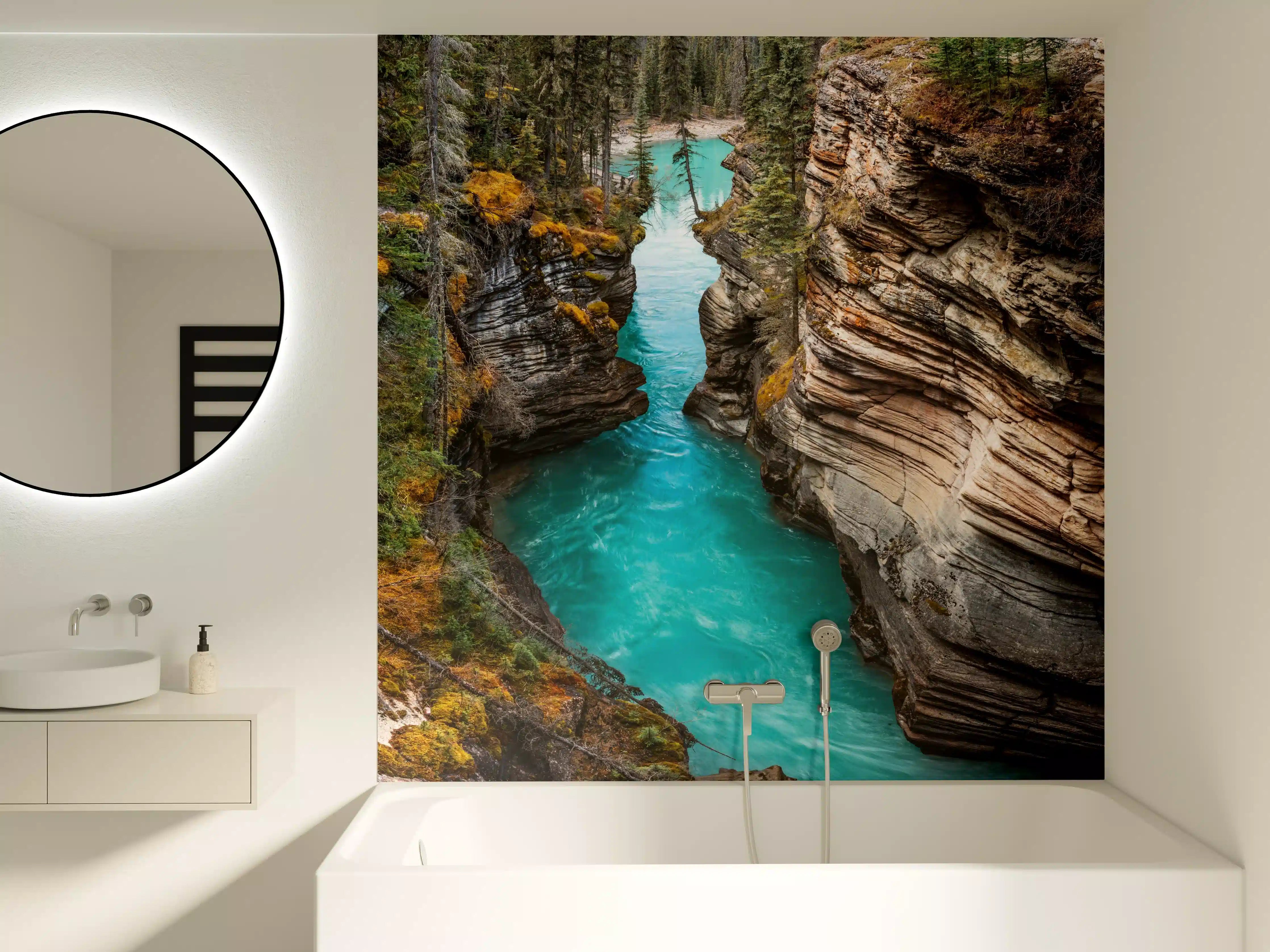 Badewannen-Rückwand - Athabasca Wasserfälle - Kanada