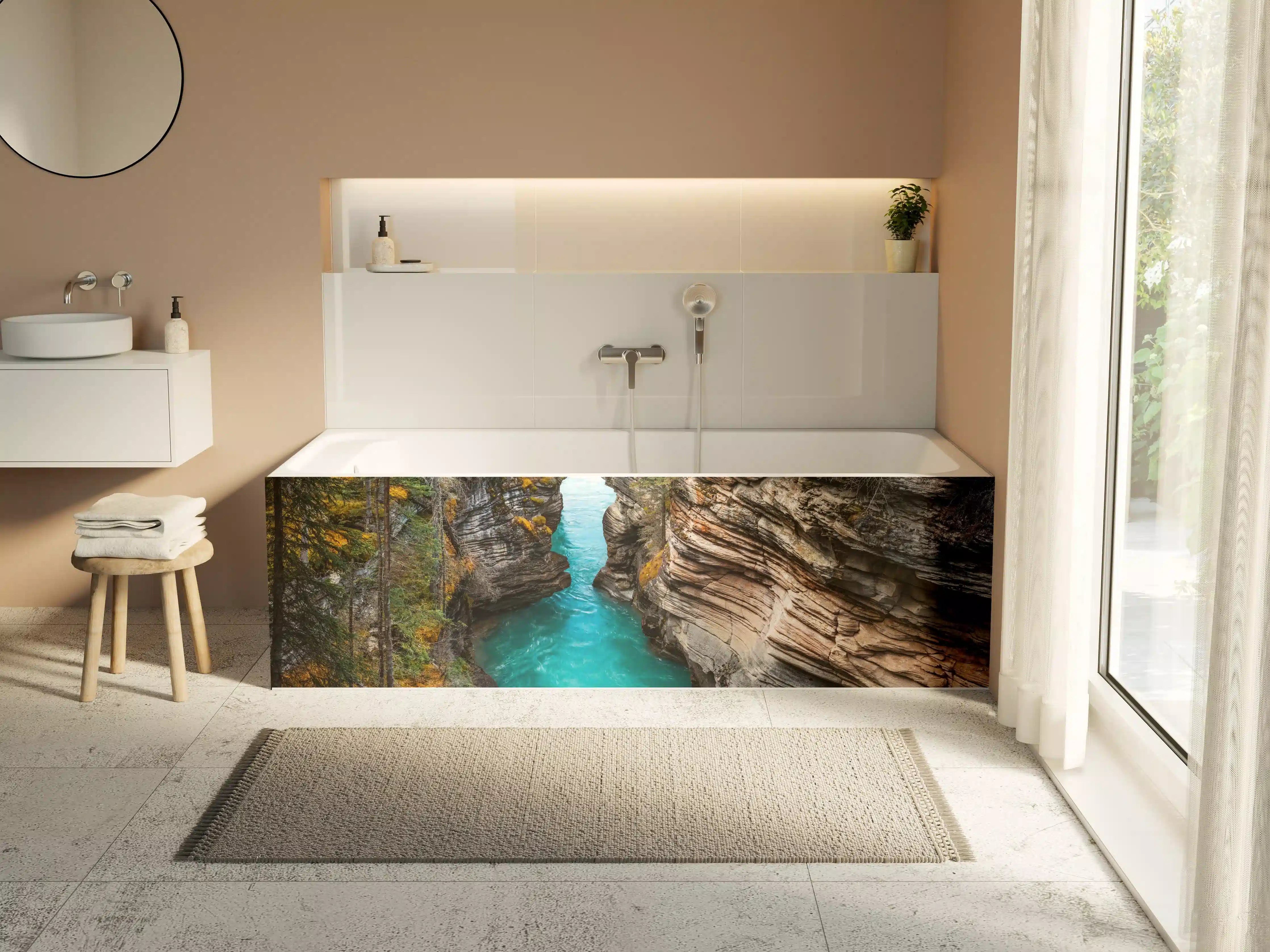 Badewannen-Rückwand - Athabasca Wasserfälle - Kanada