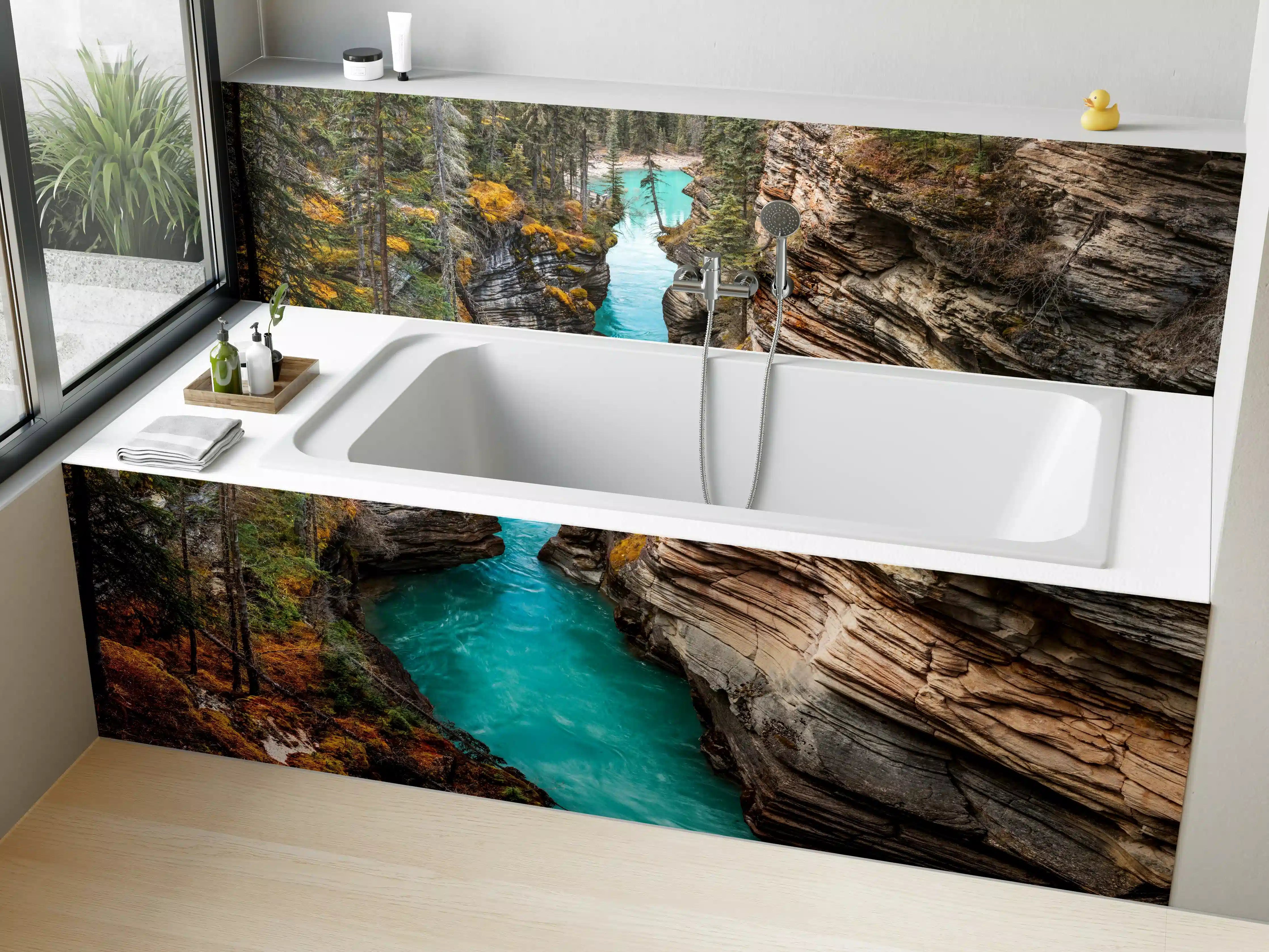 Badewannen-Rückwand - Athabasca Wasserfälle - Kanada