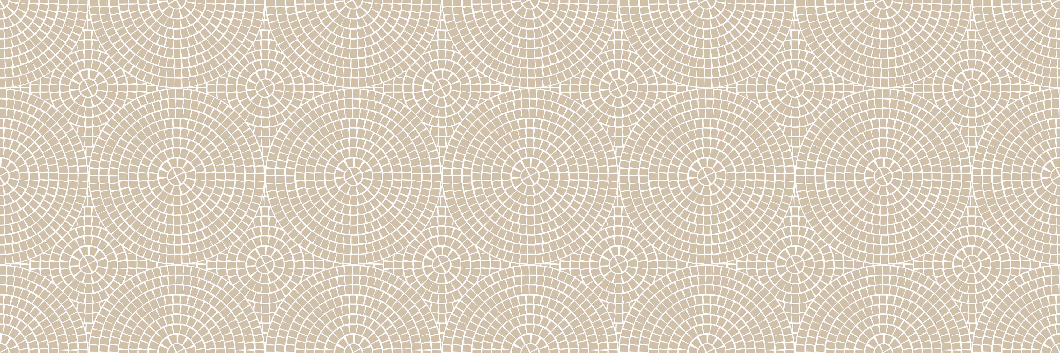 Badewannen-Rückwand-Beige Muster mit zarten Kreisen