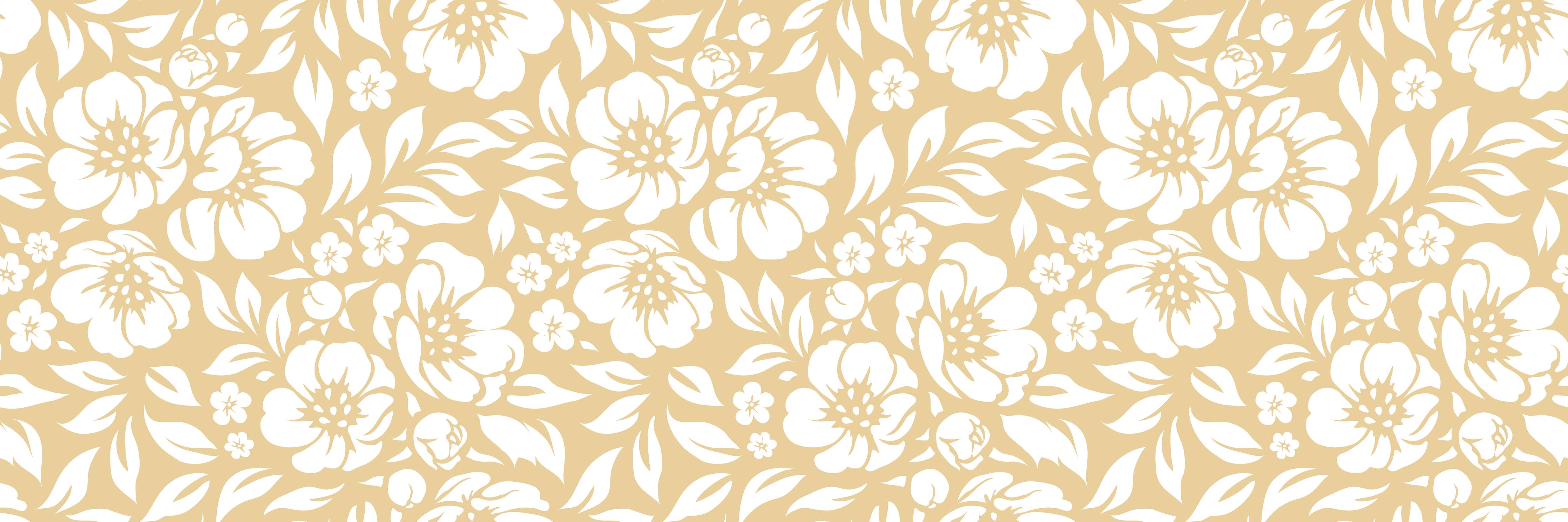 Badewannen-Rückwand-Beige-Weiße Blumenmuster-Textur