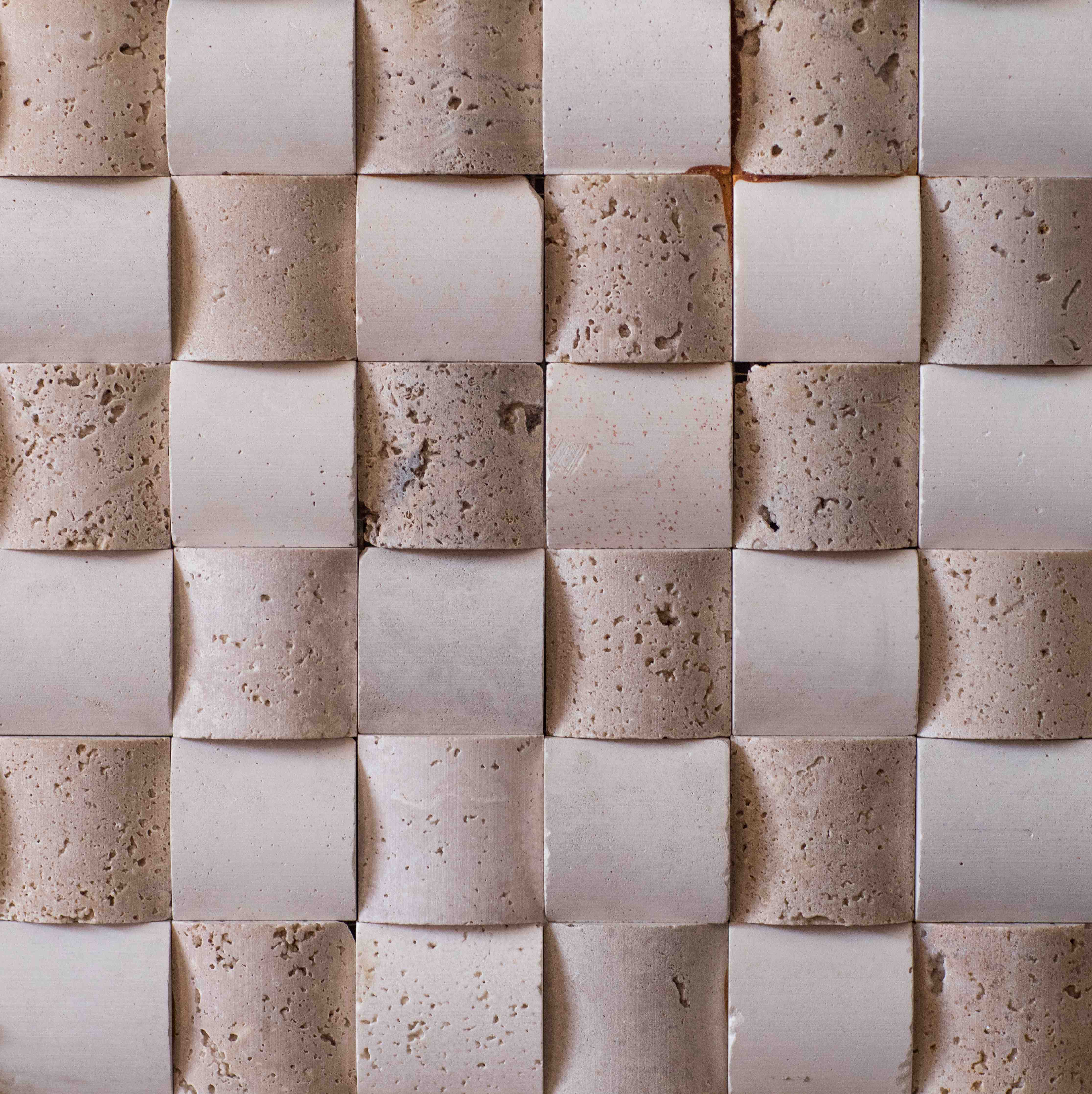 Badewannen-Rückwand-Beige-zementartige Wandfliesen mit Struktur