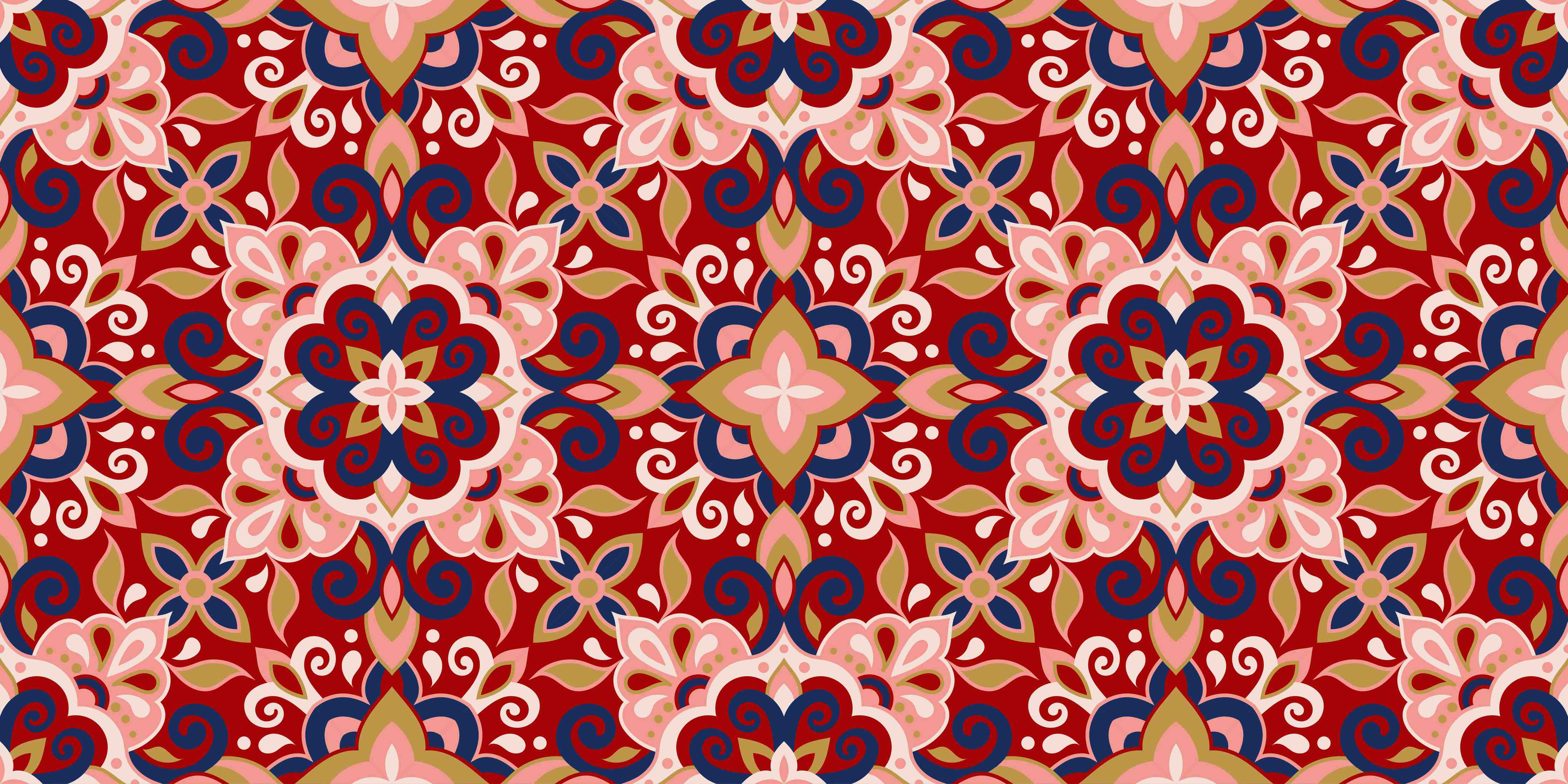 Badewannen-Rückwand-Blumige Fliesen