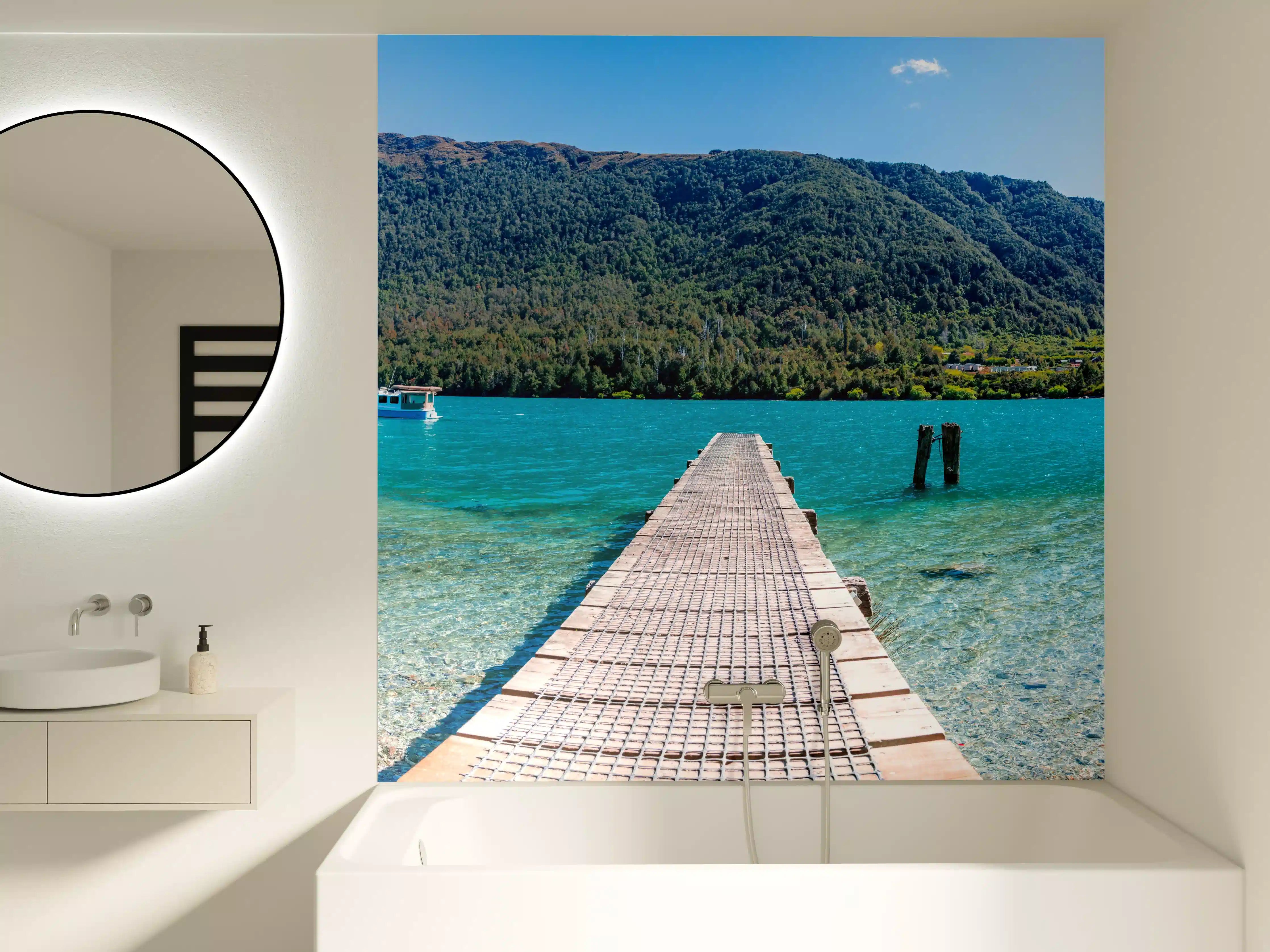 Badewannen-Rückwand - Bob's Cove Bucht in Neuseeland