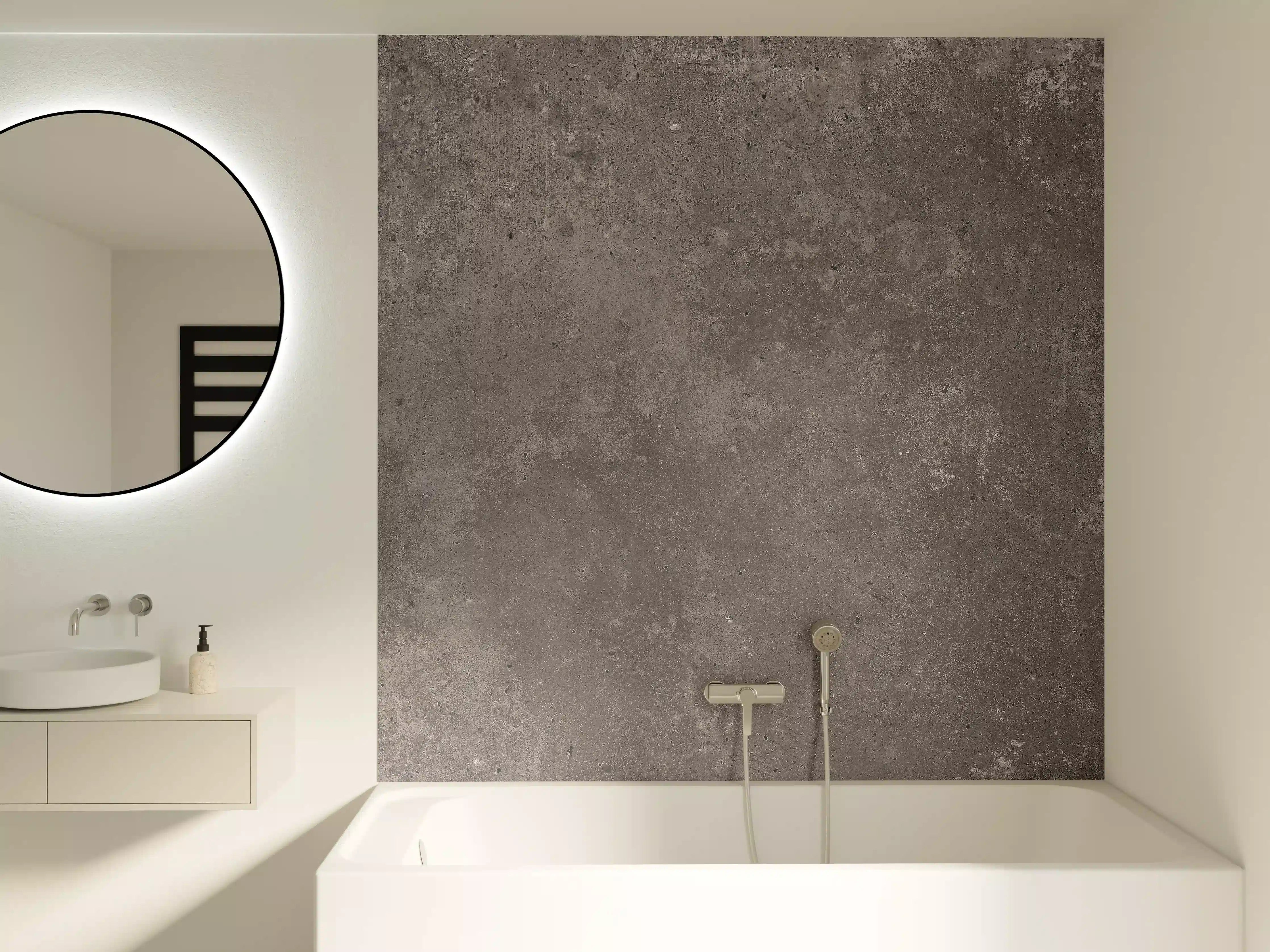 Badewannen-Rückwand - Bräunliche luxuriöse Marmortextur