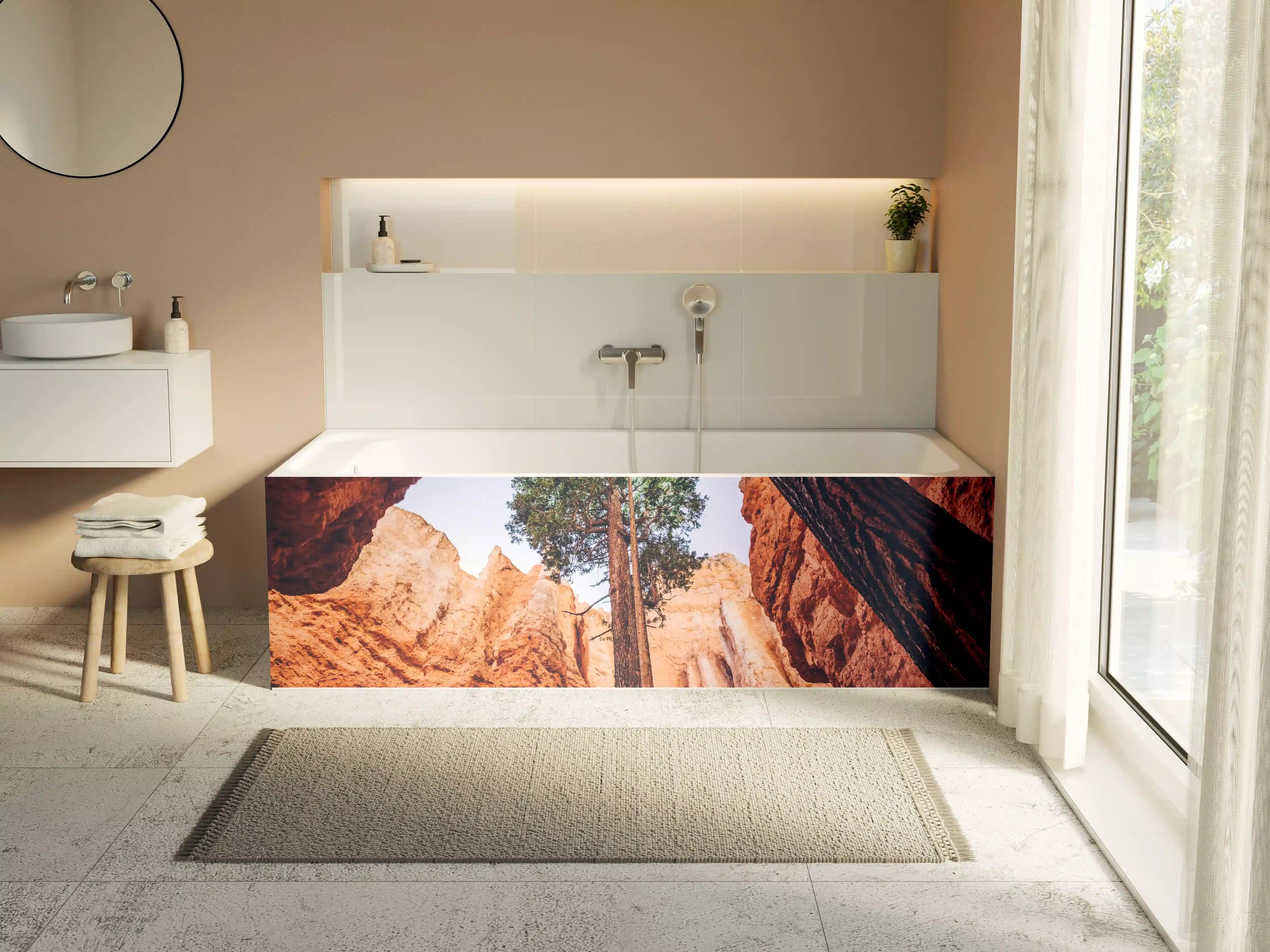 Badewannen-Rückwand - Bryce Canyon Rötliche Felsen