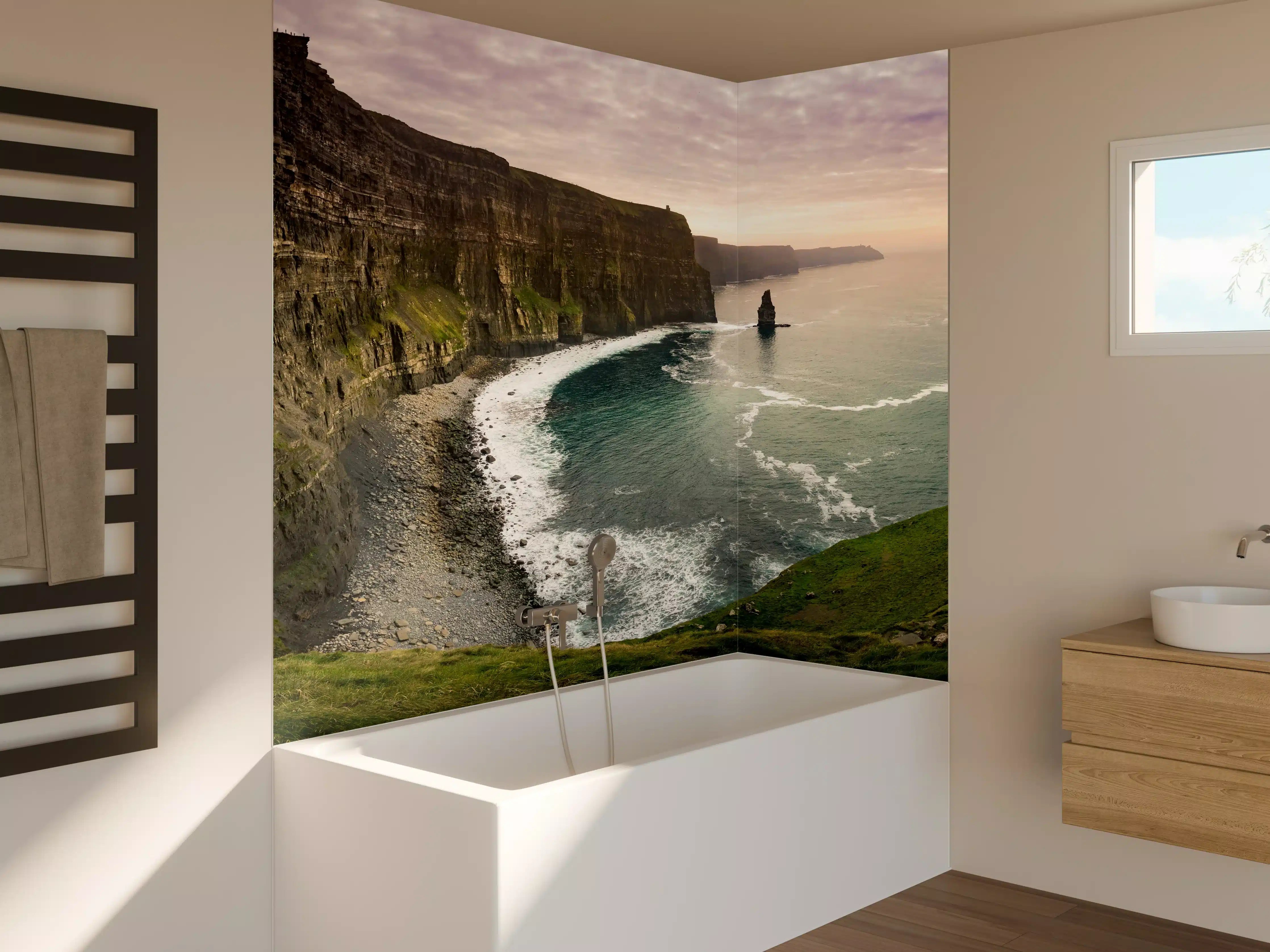 Badewannen-Rückwand - Cliffs of Moher in Irland