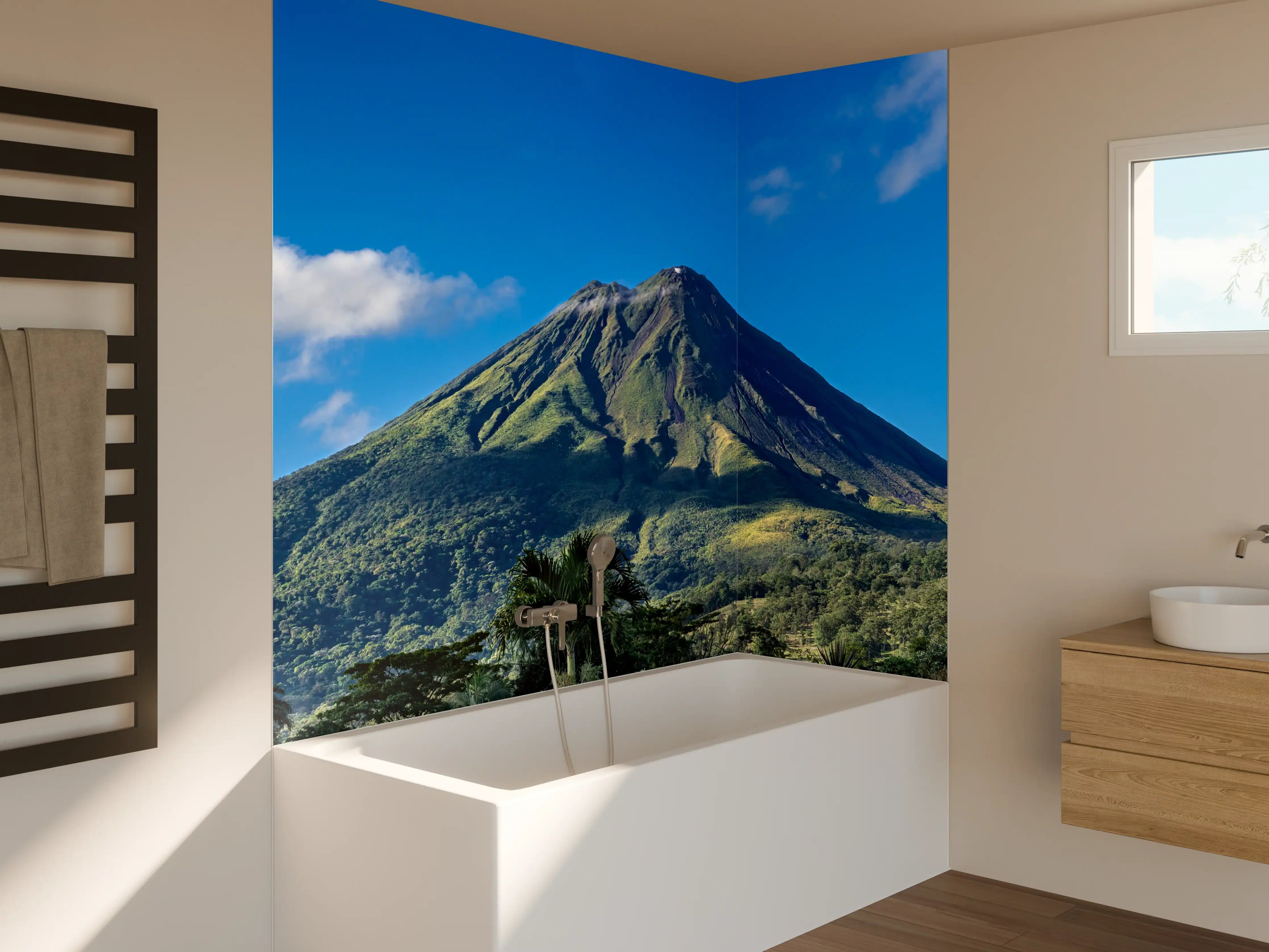 Badewannen-Rückwand - Der Vulkan Arenal - Costa Rica