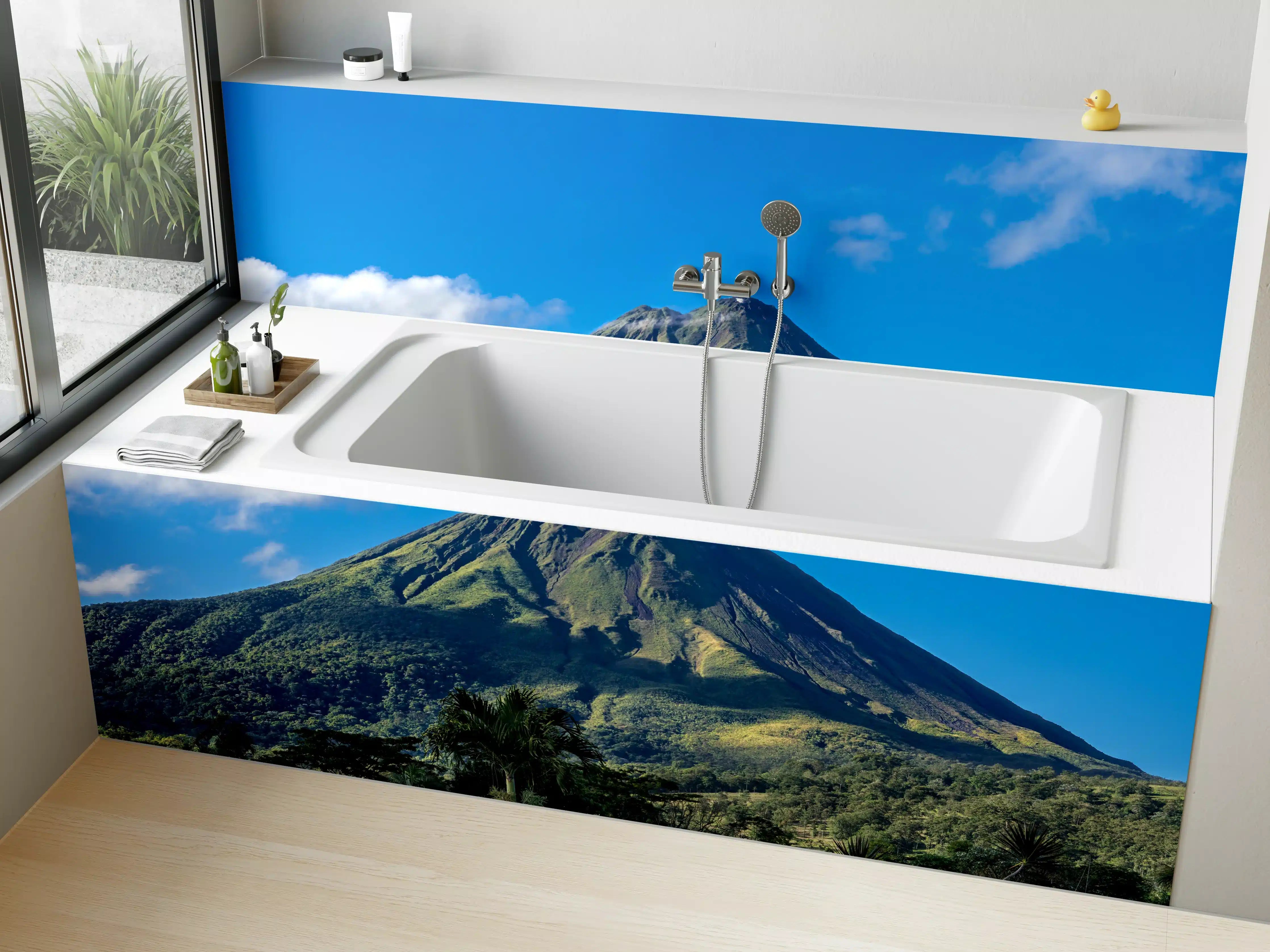 Badewannen-Rückwand - Der Vulkan Arenal - Costa Rica