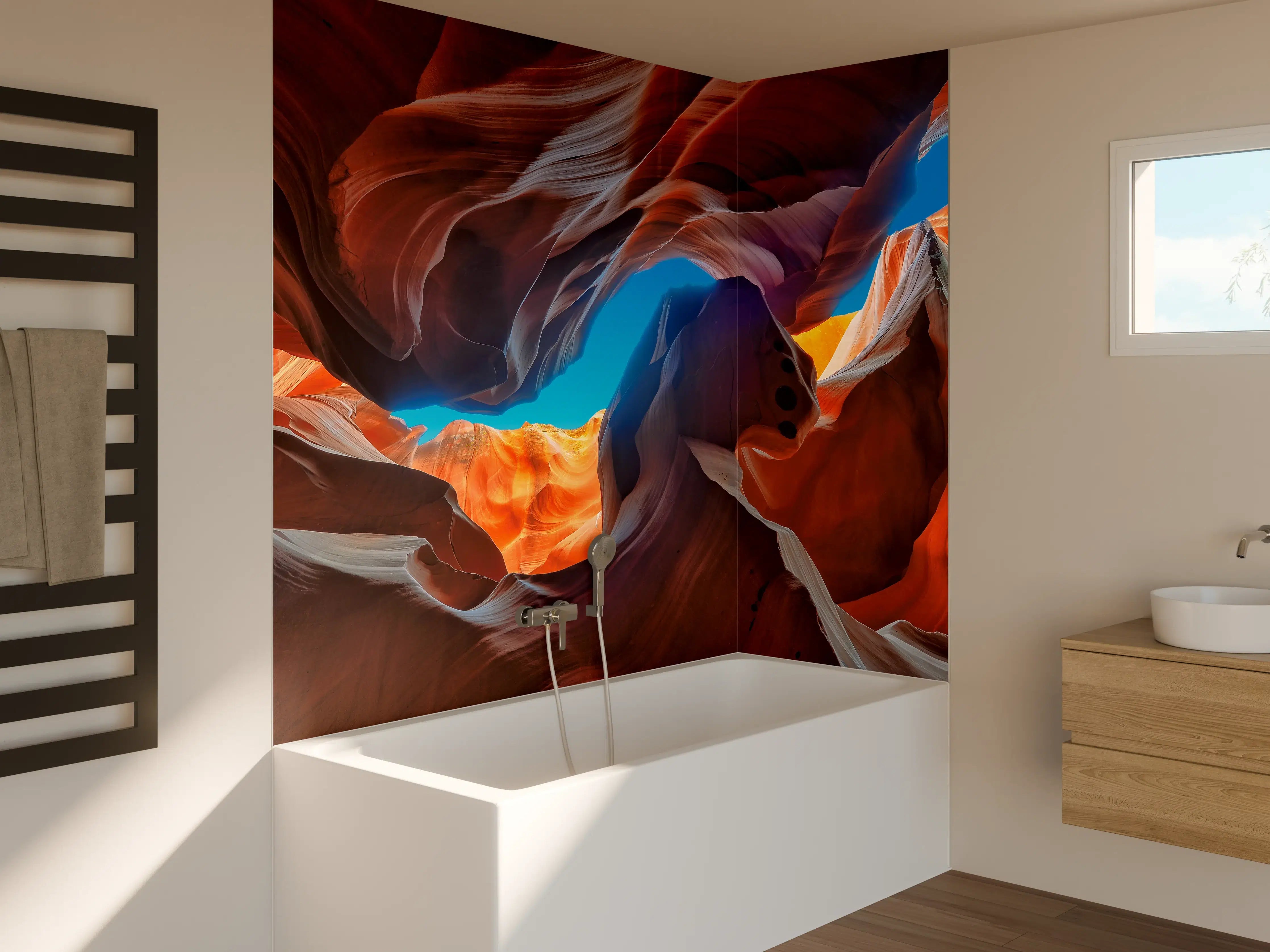 Badewannen-Rückwand - Der magische Antelope Canyon