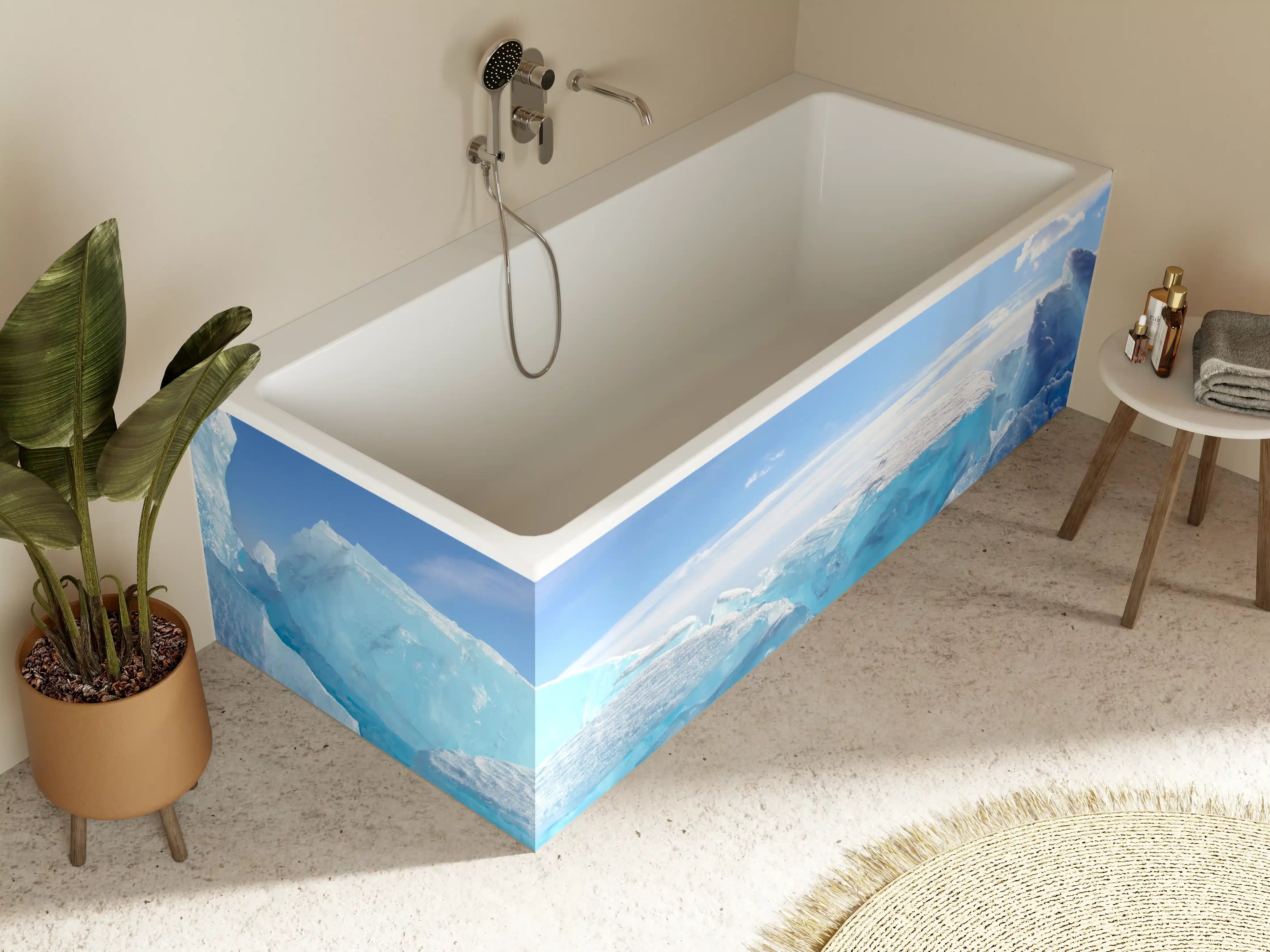Badewannen-Rückwand - Eisriff am Baikalsee