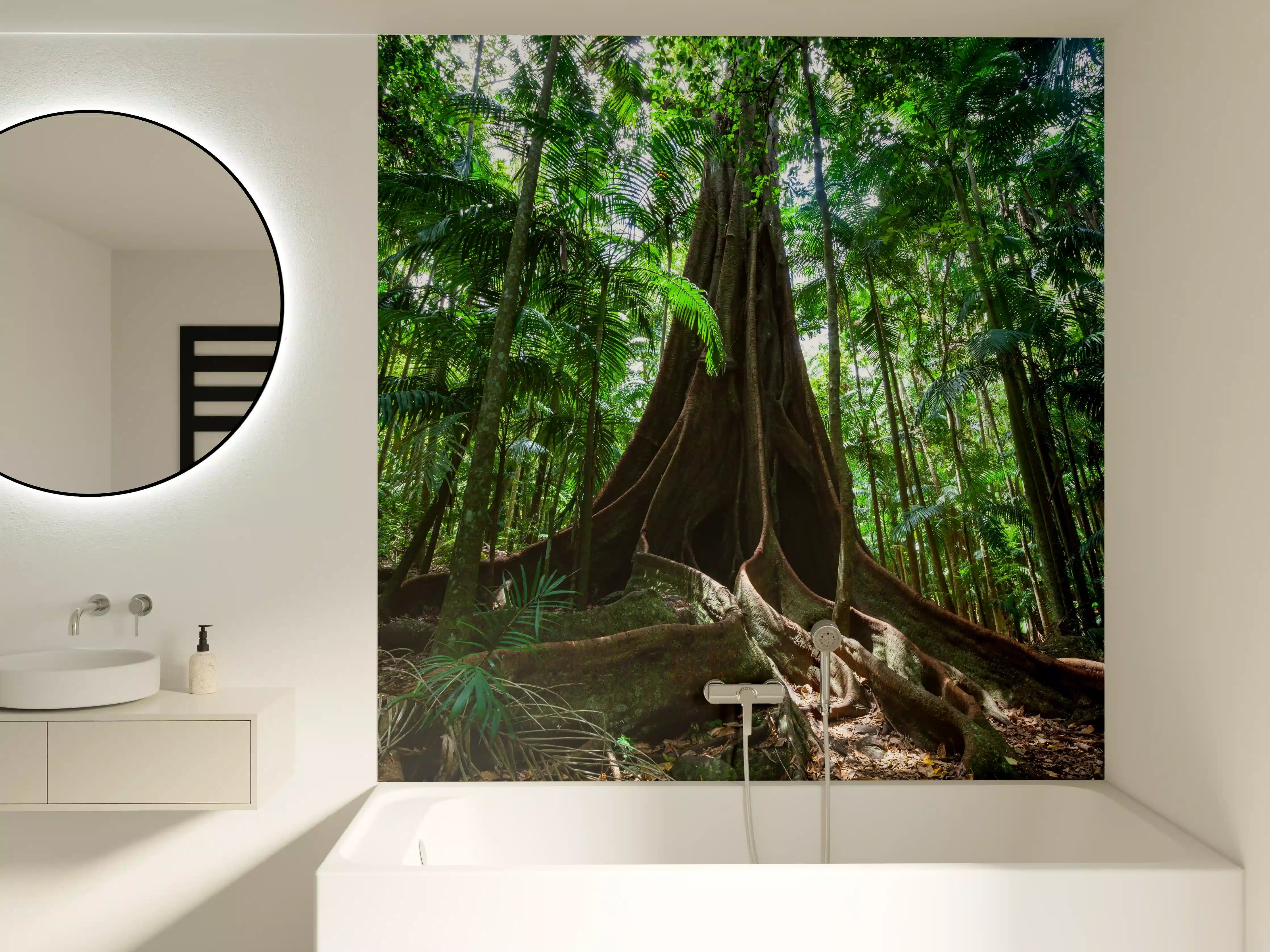 Badewannen-Rückwand - Erstaunlicher Riesenfeigenbaum