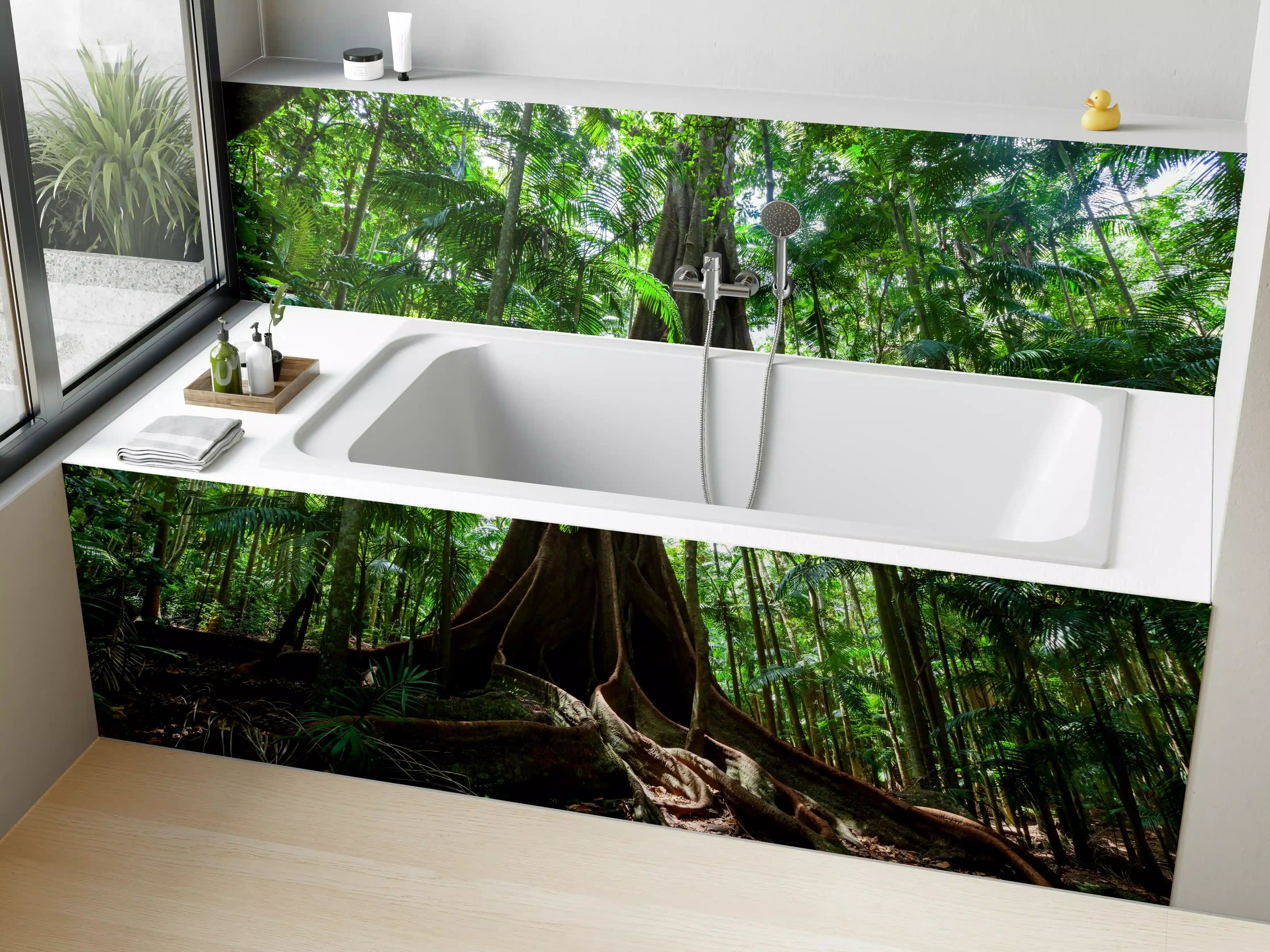 Badewannen-Rückwand - Erstaunlicher Riesenfeigenbaum