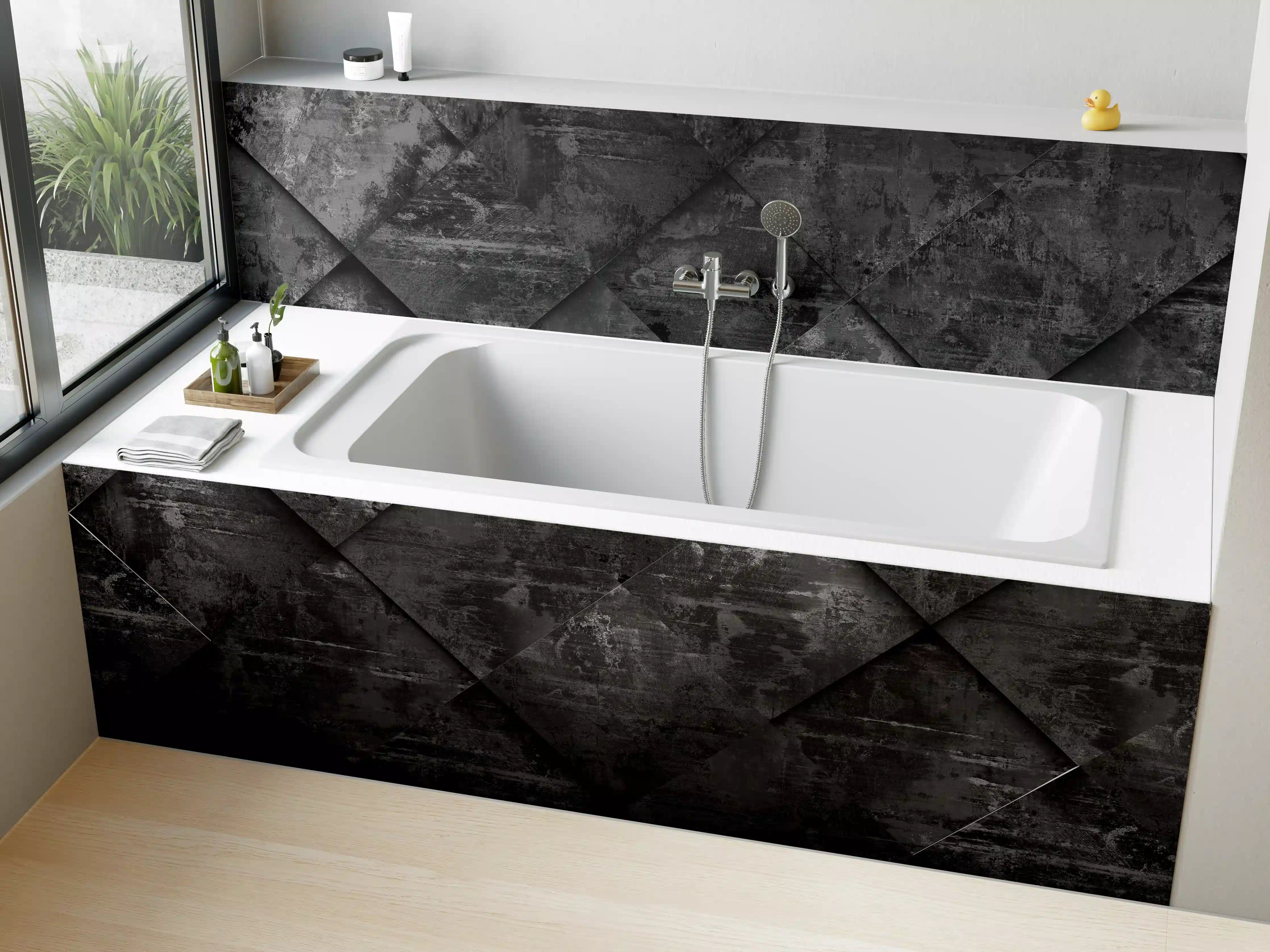 Badewannen-Rückwand - Extra Dark Design Hintergrund