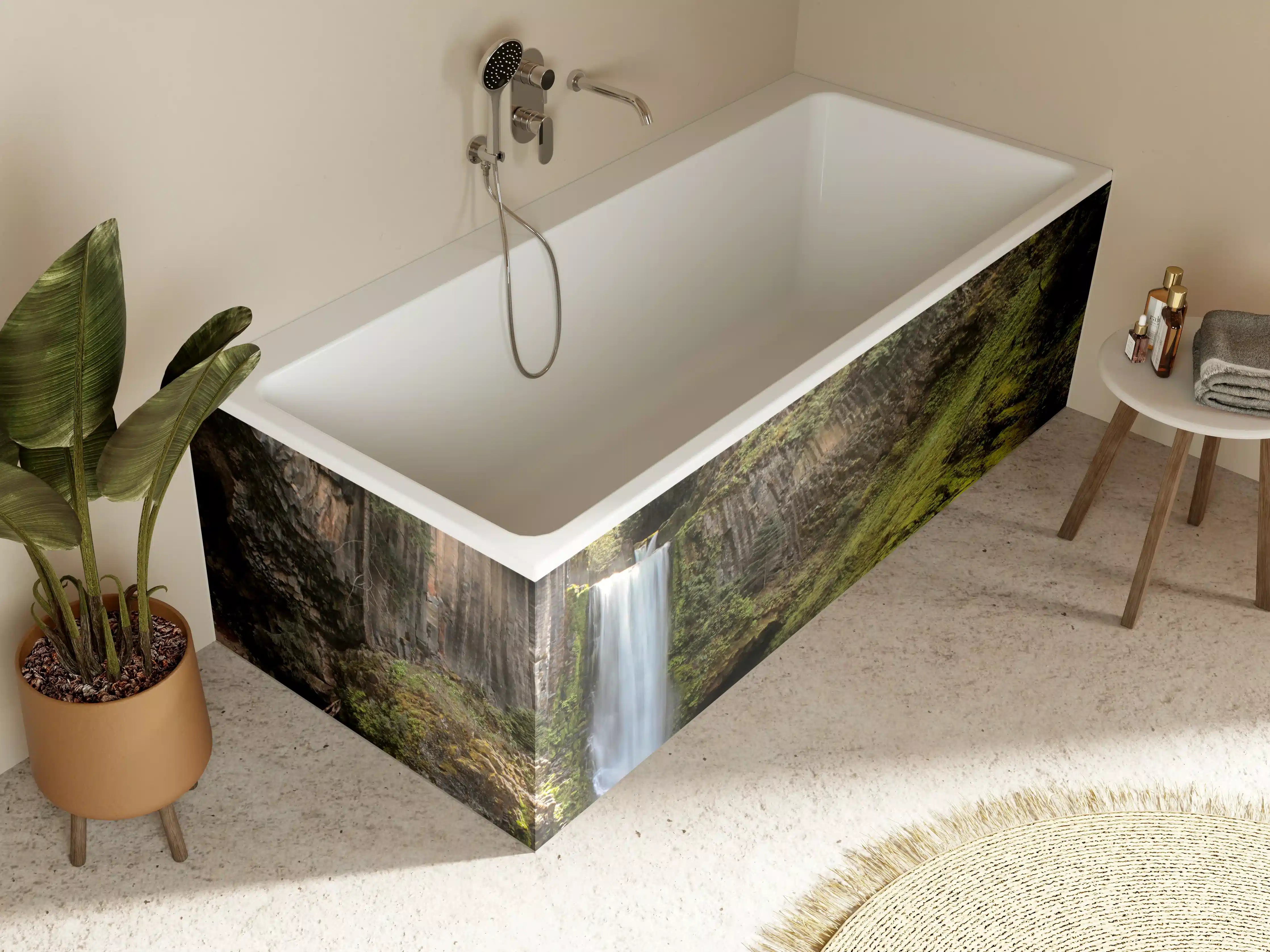 Badewannen-Rückwand - Friedliche Tokatee Falls