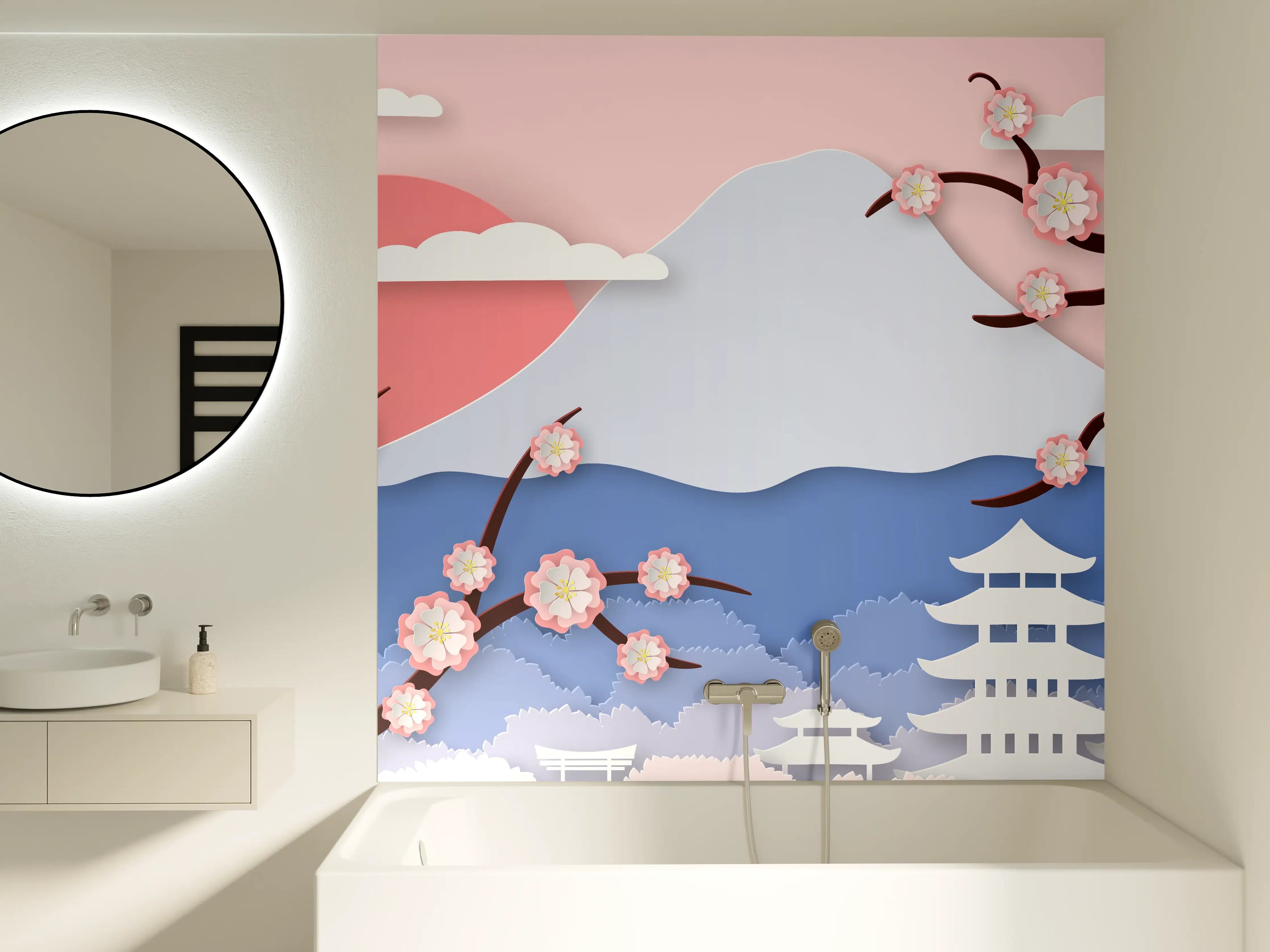 Badewannen-Rückwand - Fujiyama modern Style