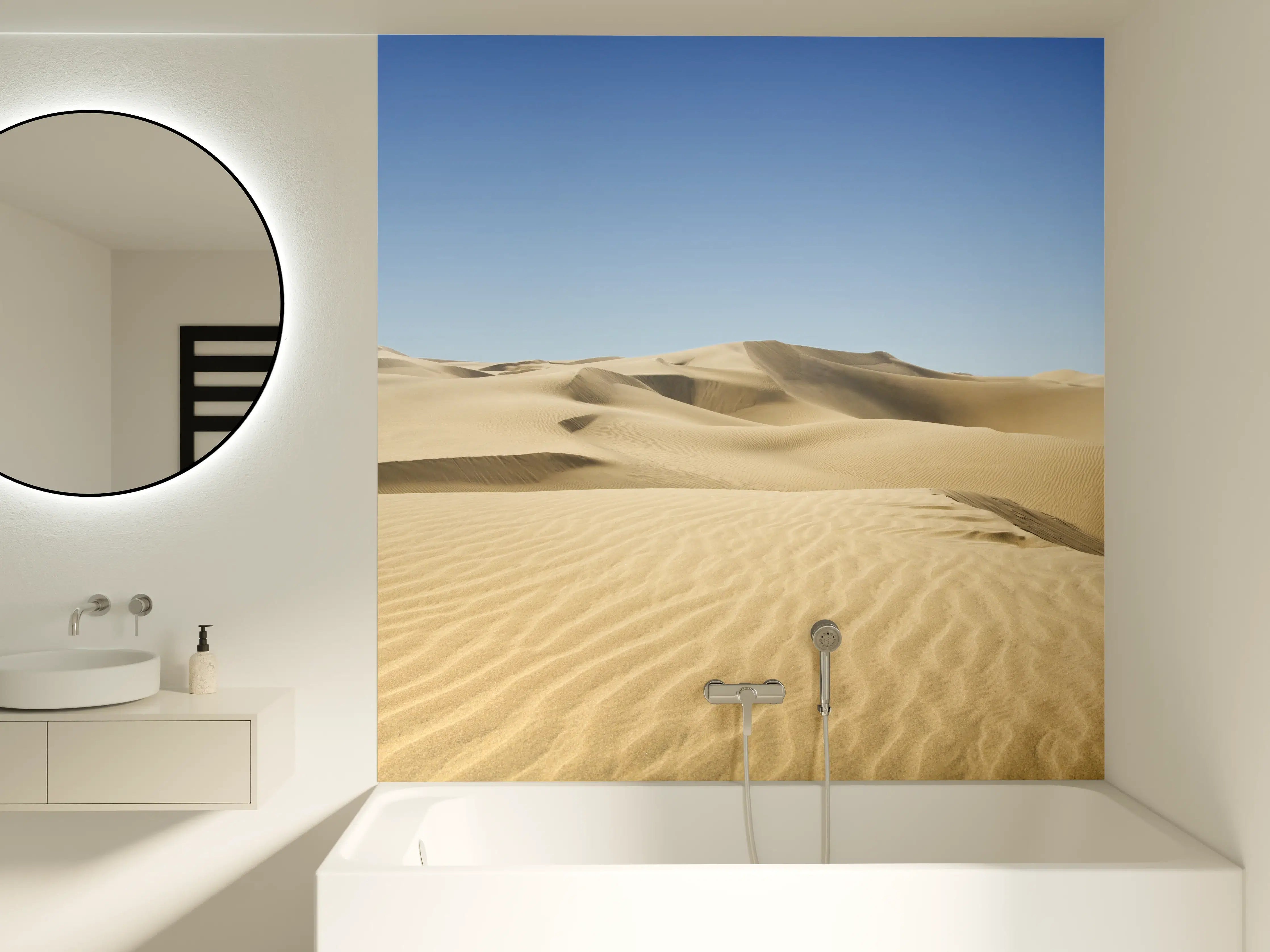 Badewannen-Rückwand - Gold desert