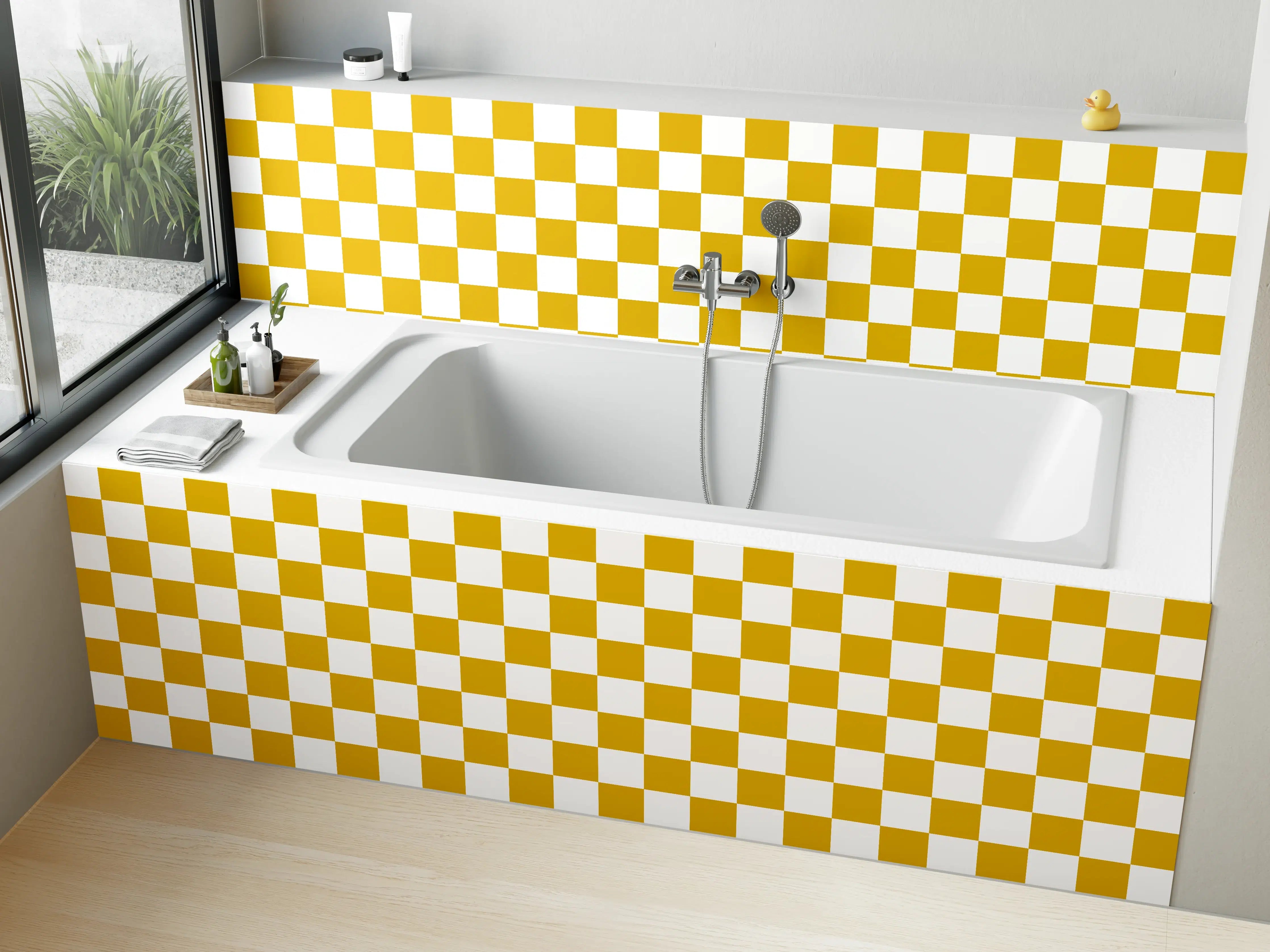 Badewannen-Rückwand - Goldene Blätter im Herbst