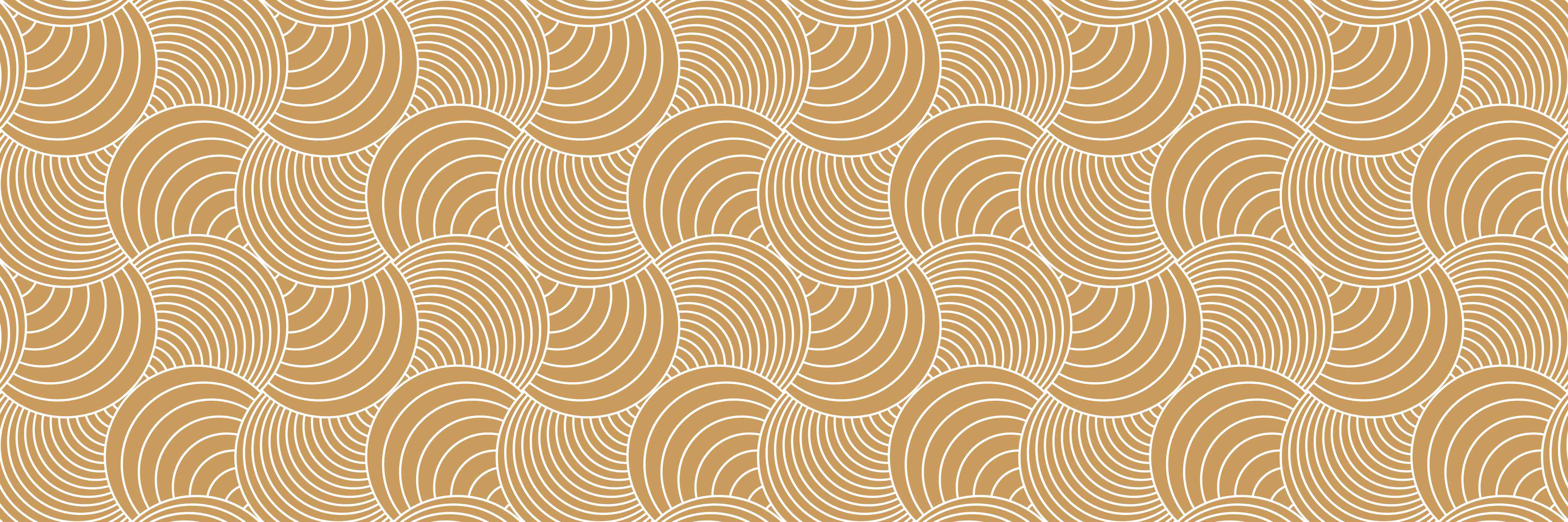 Badewannen-Rückwand-Goldene Wellenmuster mit geometrischer Eleganz