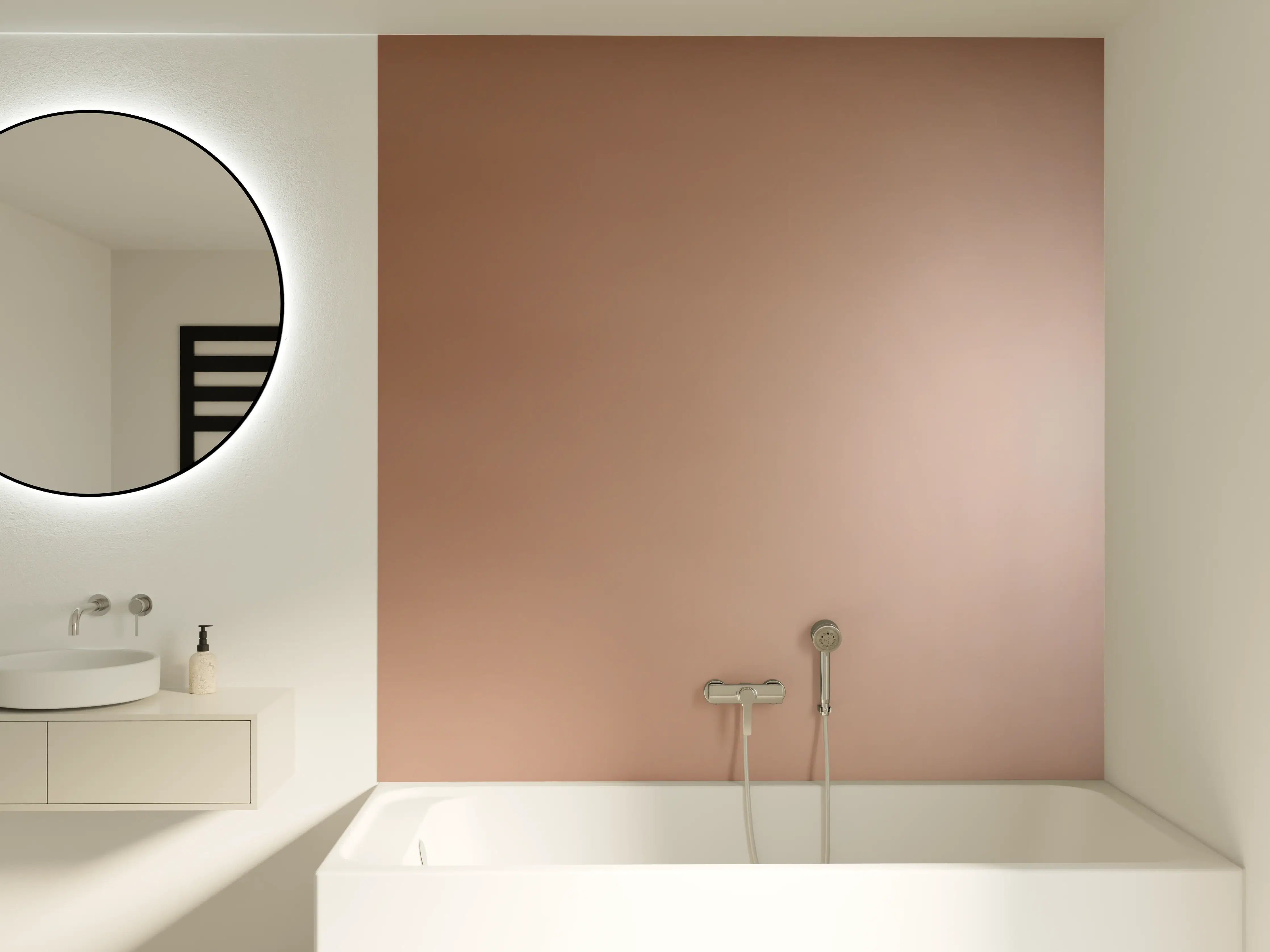 Badewannen-Rückwand - Gradient Rose - Hintergrundtextur