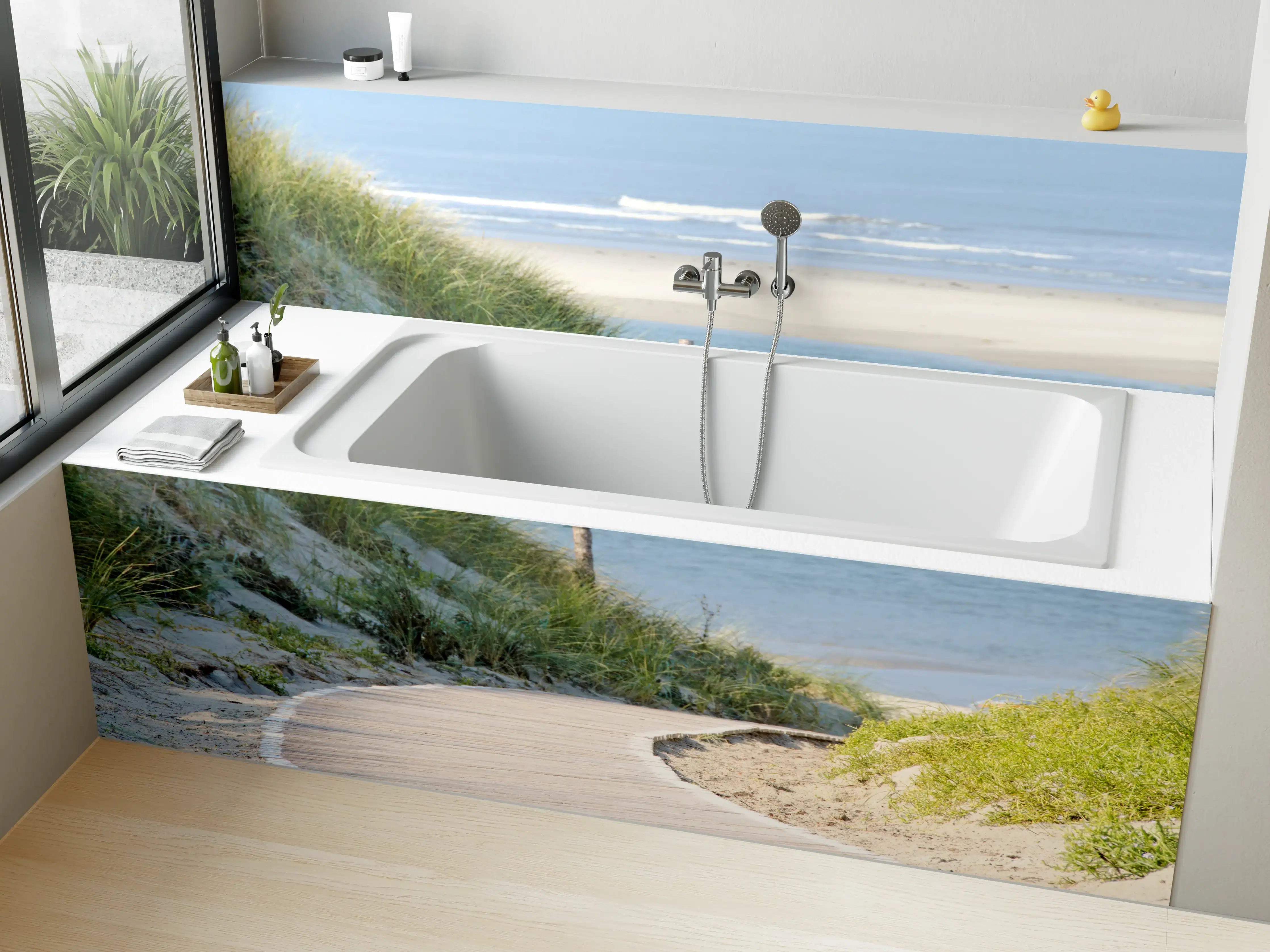 Badewannen-Rückwand - Grauwe Düne am Meer